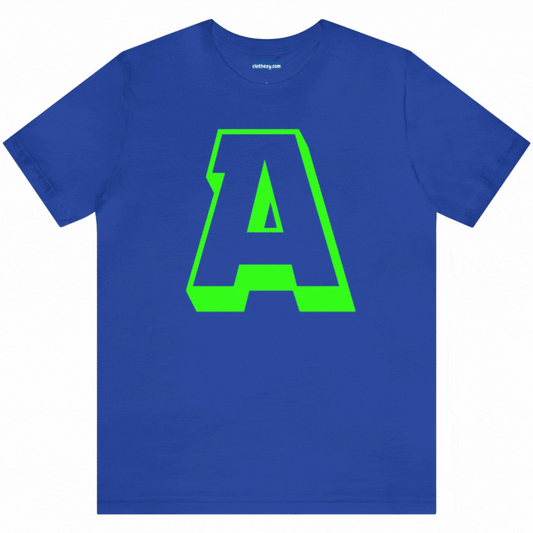 Neon Green Letters of the Alphabet