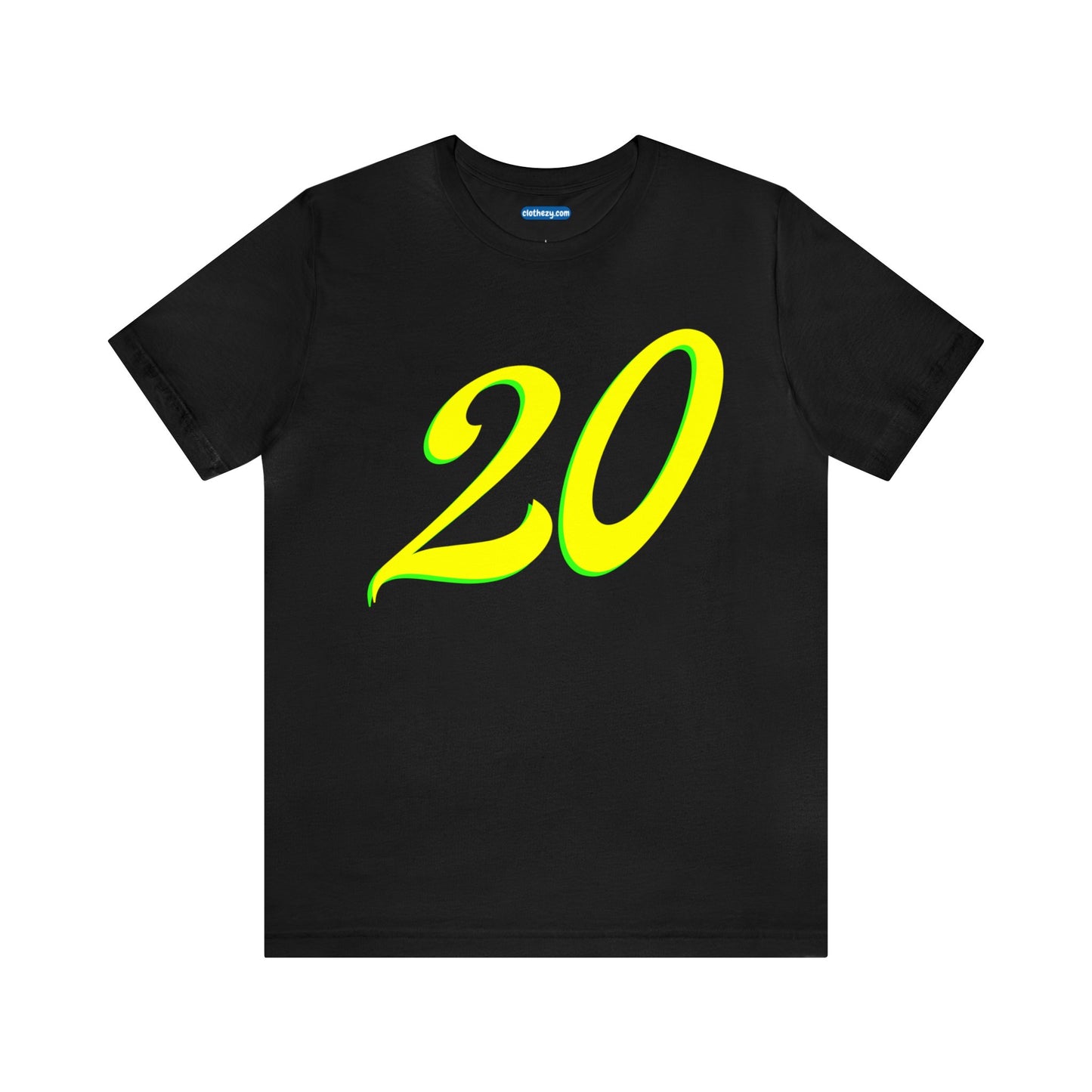 Number 20 Design - Soft Cotton Tee for birthdays and celebrations, Gift for friends and family, Multiple Options by clothezy.com in Dark Grey Heather Size Small - Buy Now