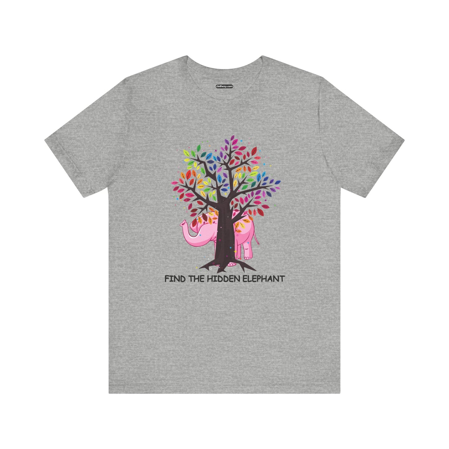 Find The Hidden Elephant - Soft Cotton Adult Unisex T-Shirt, Gift for friends and family, Gift for friends and family by clothezy.com - Buy Now