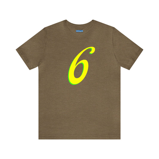 Number 6 Design - Soft Cotton Tee for birthdays and celebrations, Gift for friends and family, Multiple Options by clothezy.com in Asphalt Size Small - Buy Now