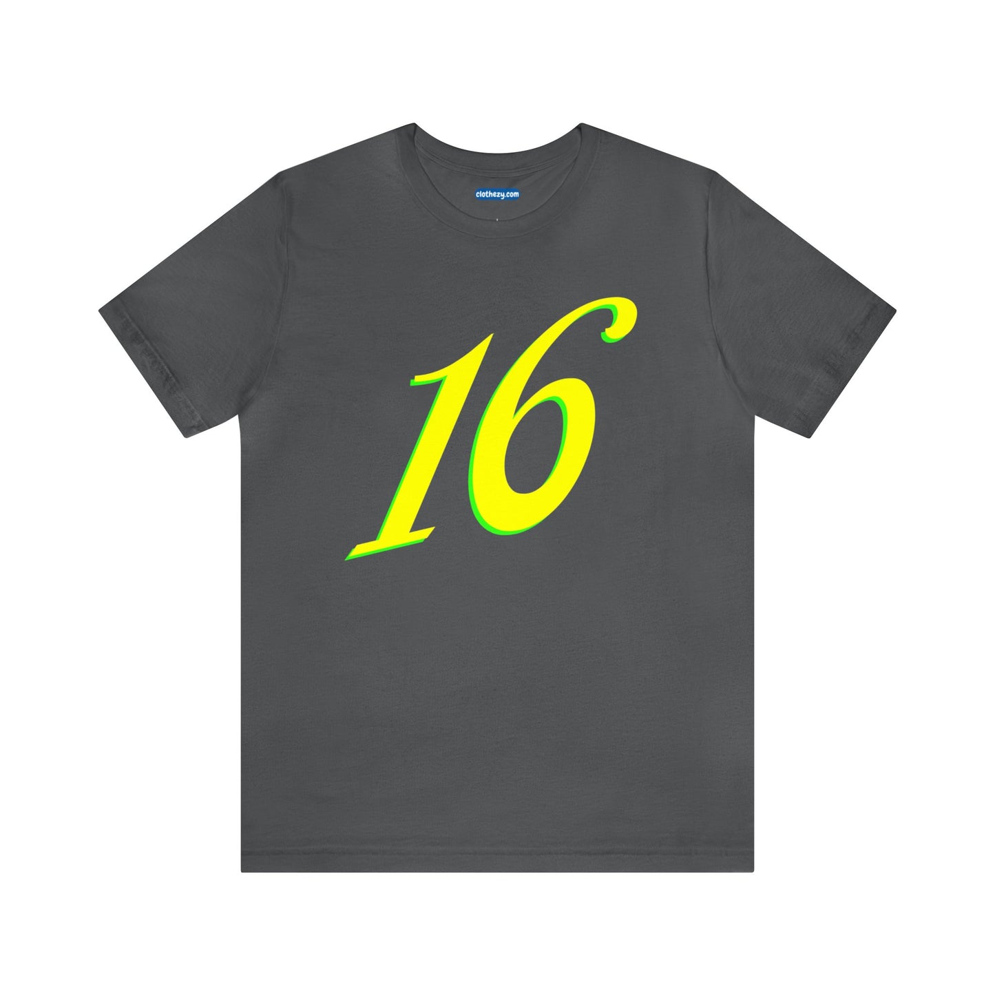 Number 16 Design - Soft Cotton Tee for birthdays and celebrations, Gift for friends and family, Multiple Options by clothezy.com in Black Size Small - Buy Now