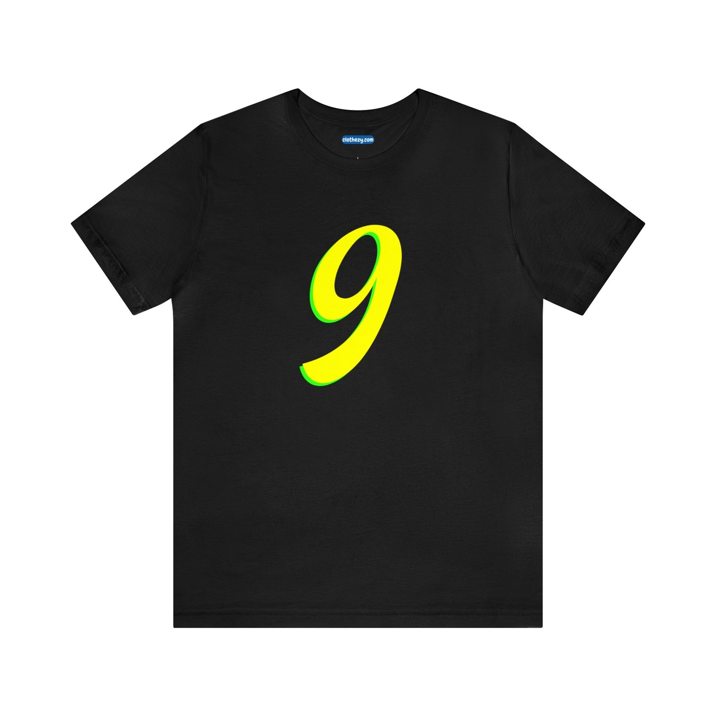 Number 9 Design - Soft Cotton Tee for birthdays and celebrations, Gift for friends and family, Multiple Options by clothezy.com in Dark Grey Heather Size Small - Buy Now