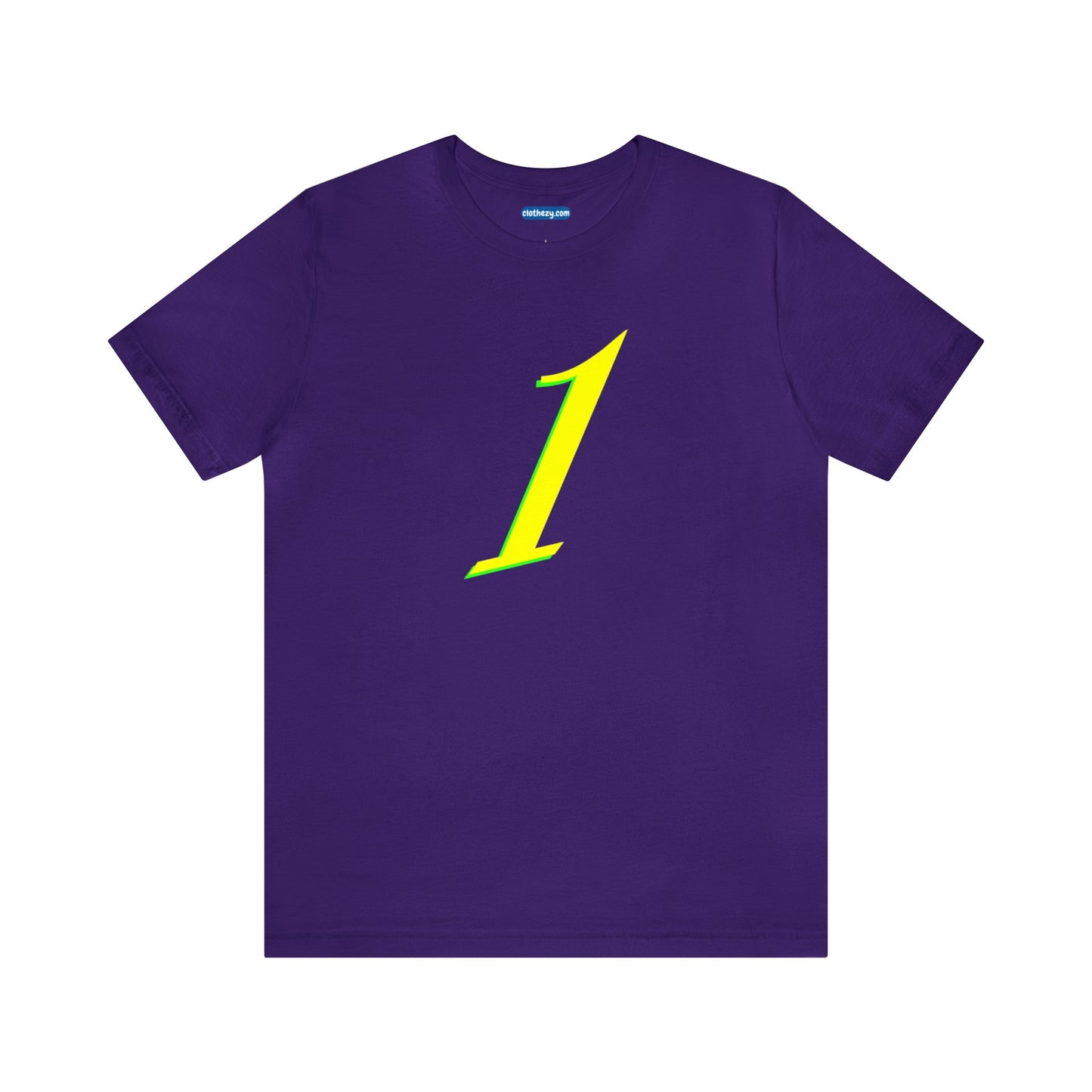 Number 1 Design - Soft Cotton Tee for birthdays and celebrations, Gift for friends and family, Multiple Options by clothezy.com in Royal Blue Size Small - Buy Now