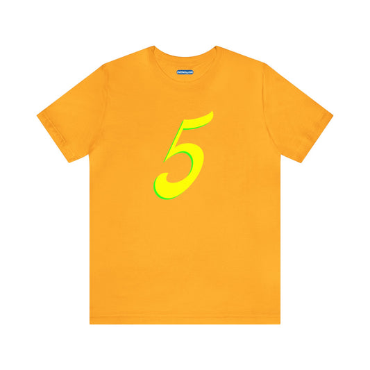 Number 5 Design - Soft Cotton Tee for birthdays and celebrations, Gift for friends and family, Multiple Options by clothezy.com in Asphalt Size Small - Buy Now