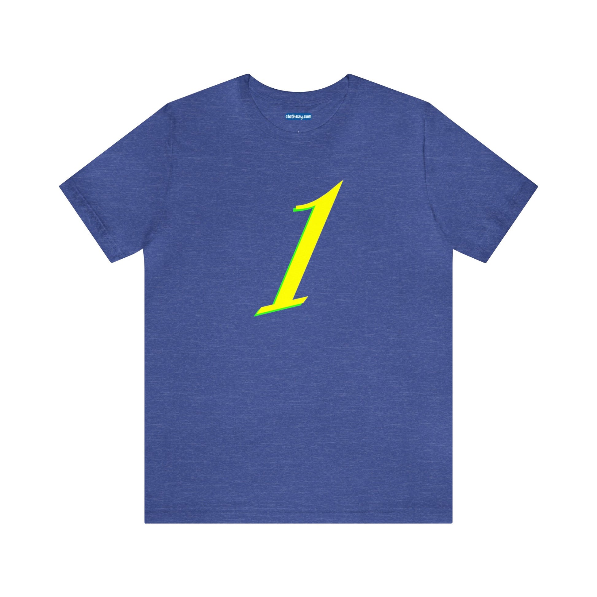 Number 1 Design - Soft Cotton Tee for birthdays and celebrations, Gift for friends and family, Multiple Options by clothezy.com in Navy Size Small - Buy Now