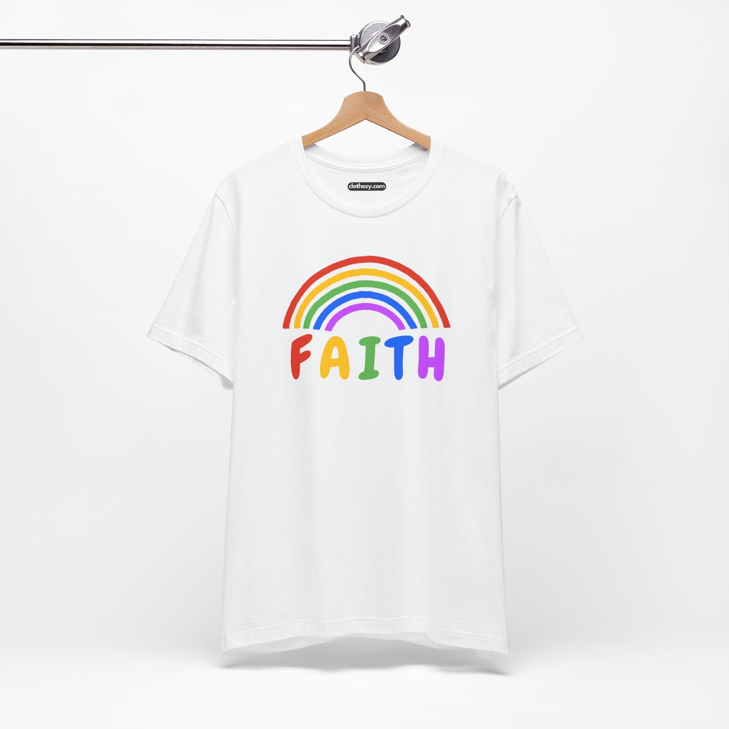 Rainbow Faith - Soft Cotton Adult Unisex T-Shirt, Gift for friends and family, Gift for friends and family by clothezy.com - Buy Now