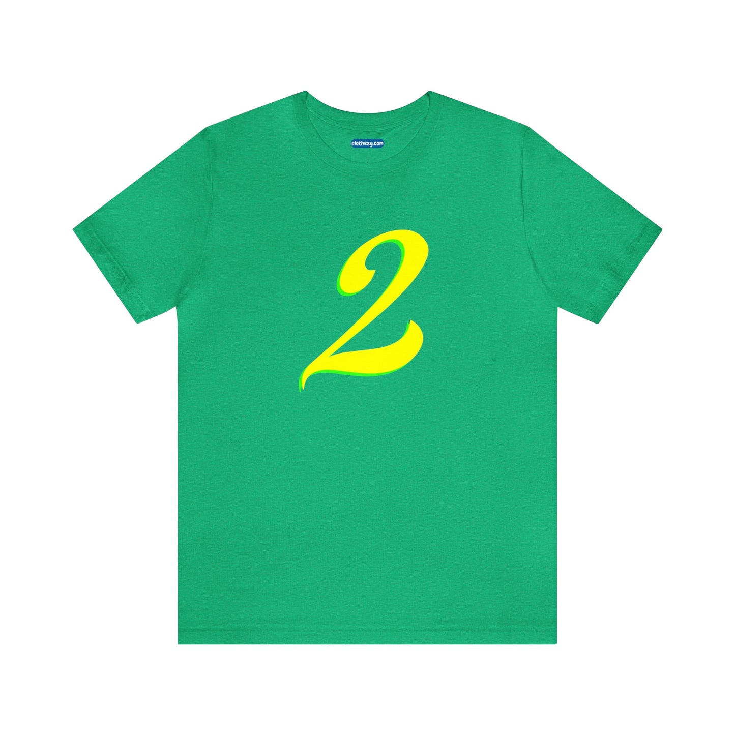 Number 2 Design - Soft Cotton Tee for birthdays and celebrations, Gift for friends and family, Multiple Options by clothezy.com in Royal Blue Heather Size Small - Buy Now