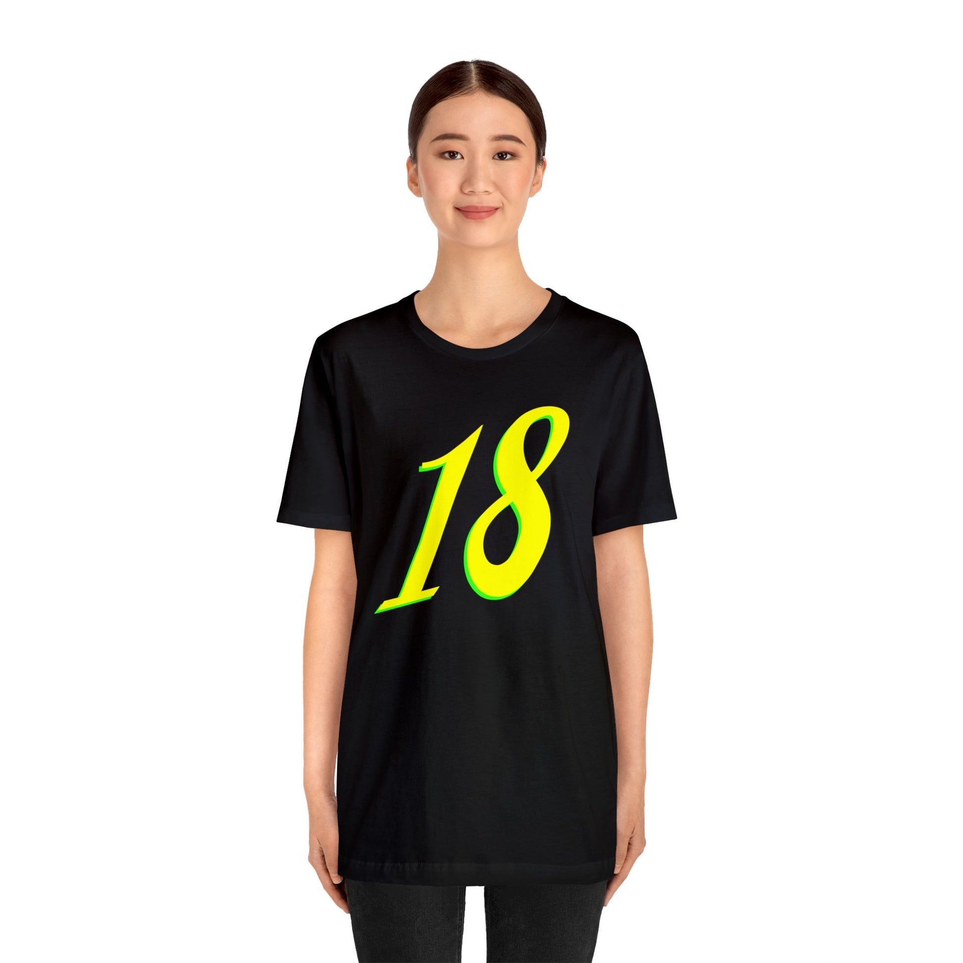 Number 18 Design - Soft Cotton Tee for birthdays and celebrations, Gift for friends and family, Multiple Options by clothezy.com in Asphalt Size Medium - Buy Now