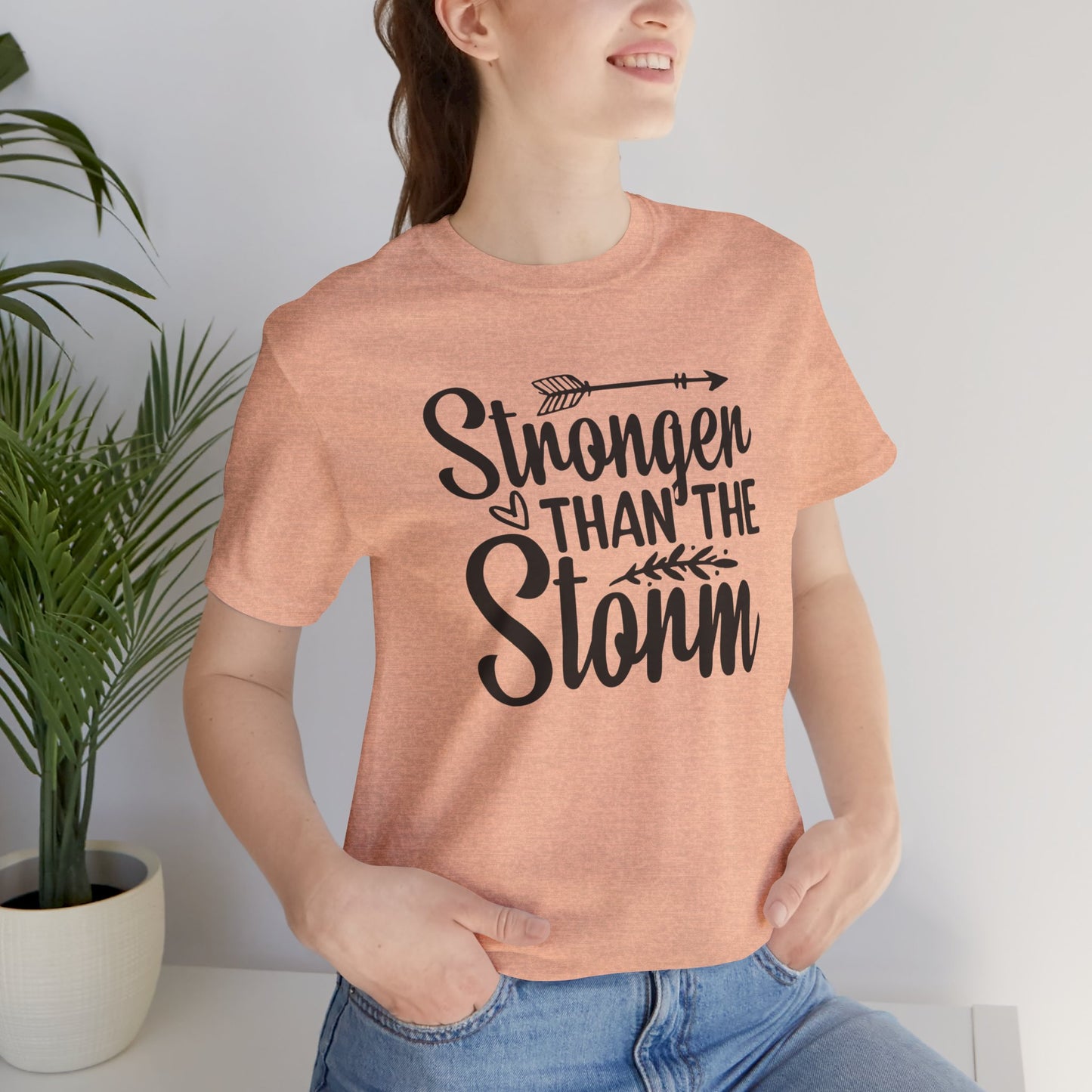 Stronger Than The Storm - Soft Cotton Adult Unisex T-Shirt, Gift for friends and family, Gift for friends and family by clothezy.com - Buy Now