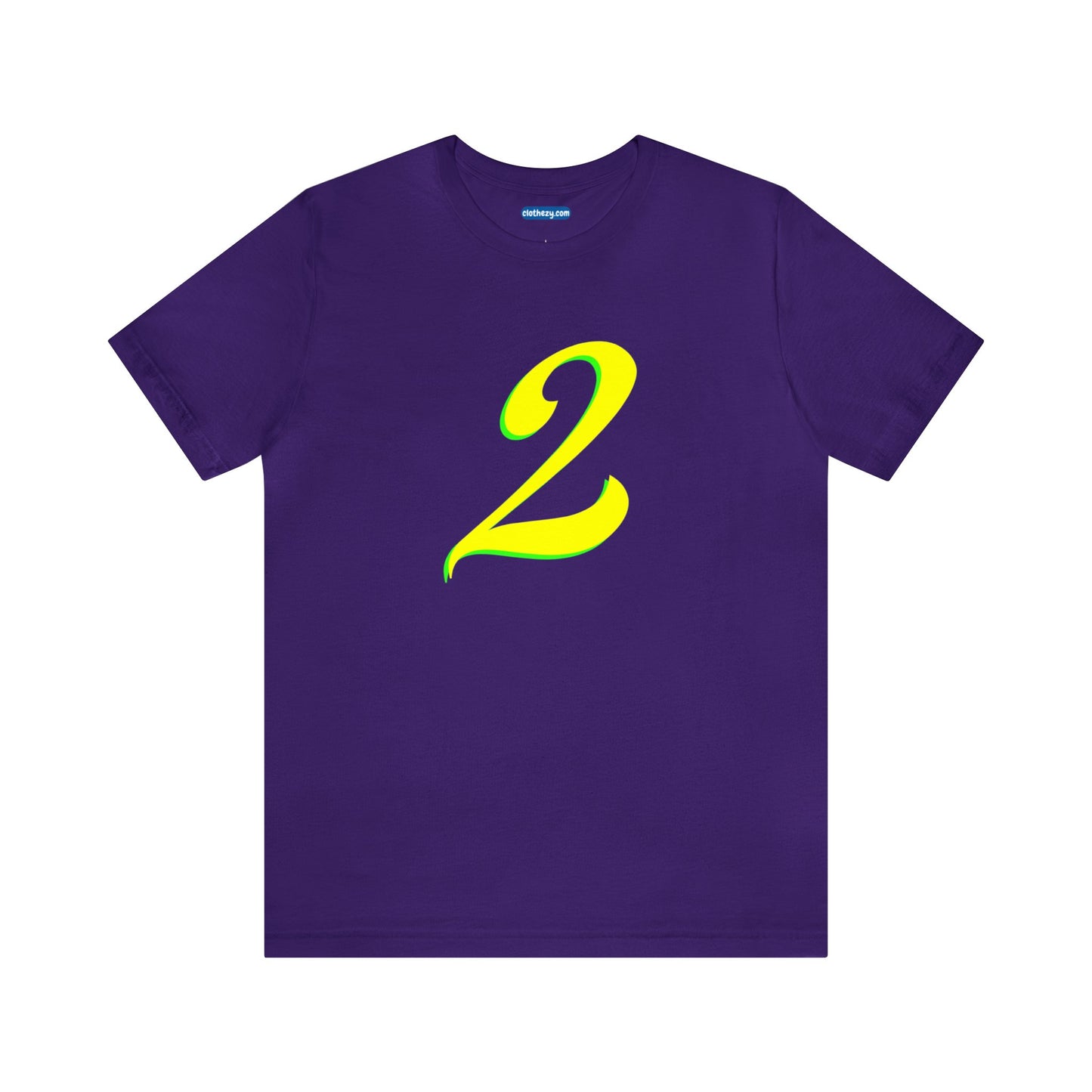 Number 2 Design - Soft Cotton Tee for birthdays and celebrations, Gift for friends and family, Multiple Options by clothezy.com in Royal Blue Size Small - Buy Now