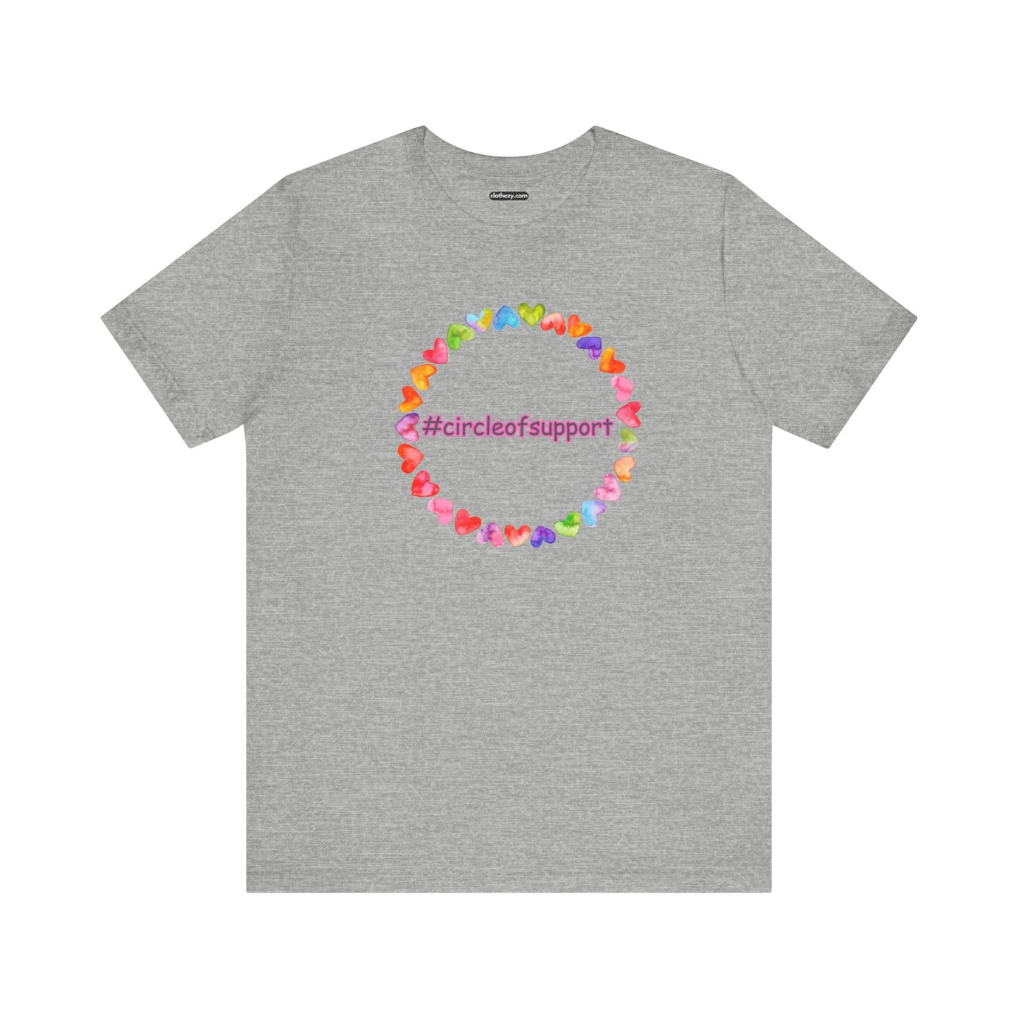 Circle of Hearts - Soft Cotton Adult Unisex T-Shirt, Gift for friends and family, Gift for friends and family by clothezy.com - Buy Now