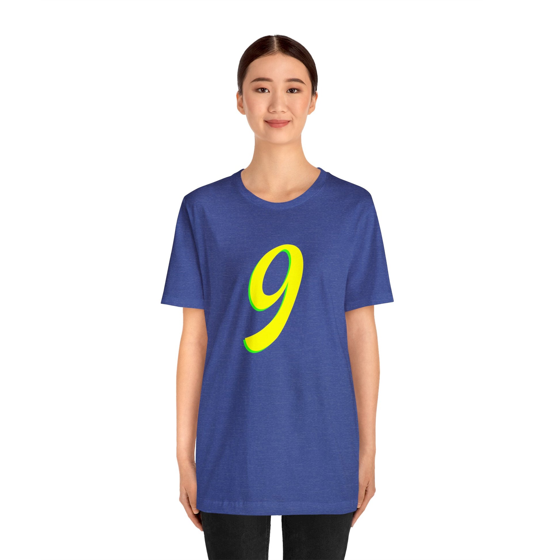 Number 9 Design - Soft Cotton Tee for birthdays and celebrations, Gift for friends and family, Multiple Options by clothezy.com in Asphalt Size Medium - Buy Now