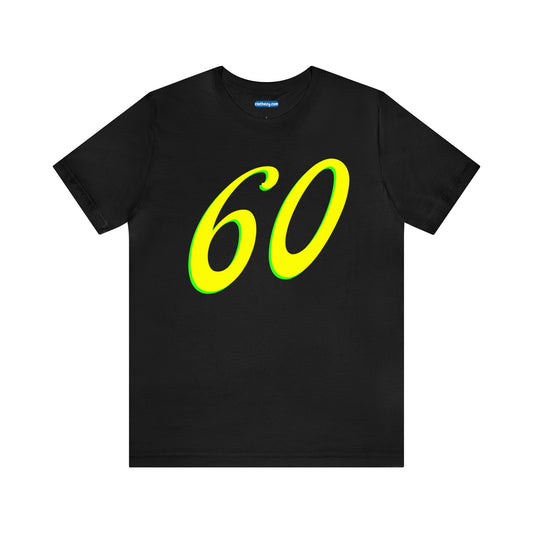 Number 60 Design - Soft Cotton Tee for birthdays and celebrations, Gift for friends and family, Multiple Options by clothezy.com in Asphalt Size Small - Buy Now