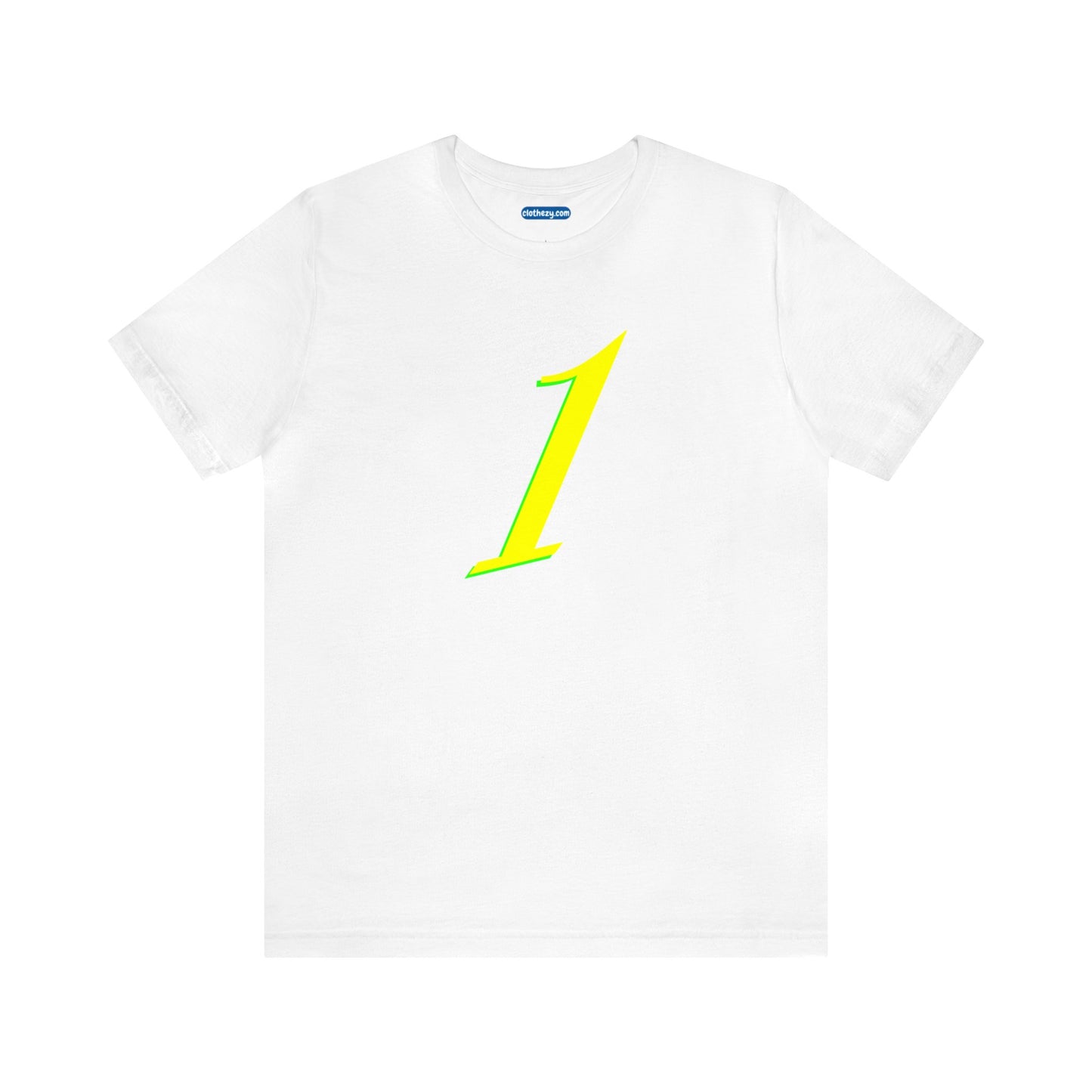 Number 1 Design - Soft Cotton Tee for birthdays and celebrations, Gift for friends and family, Multiple Options by clothezy.com in White Size Small - Buy Now