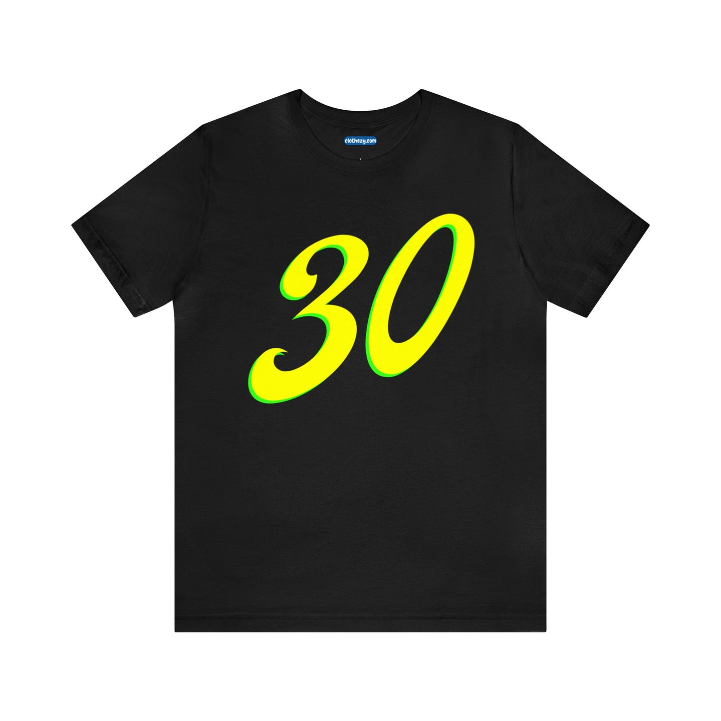 Number 30 Design - Soft Cotton Tee for birthdays and celebrations, Gift for friends and family, Multiple Options by clothezy.com in Dark Grey Heather Size Small - Buy Now