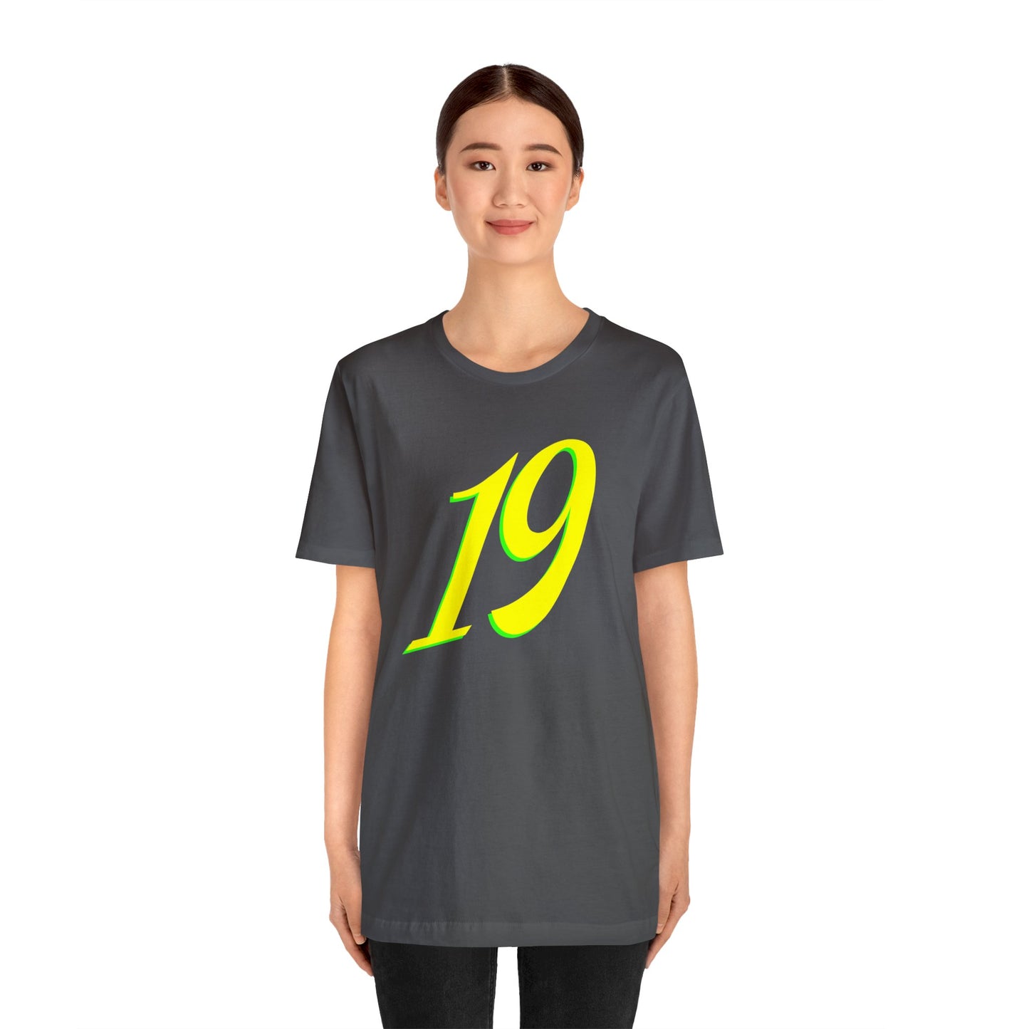Number 19 Design - Soft Cotton Tee for birthdays and celebrations, Gift for friends and family, Multiple Options by clothezy.com in Asphalt Size Medium - Buy Now