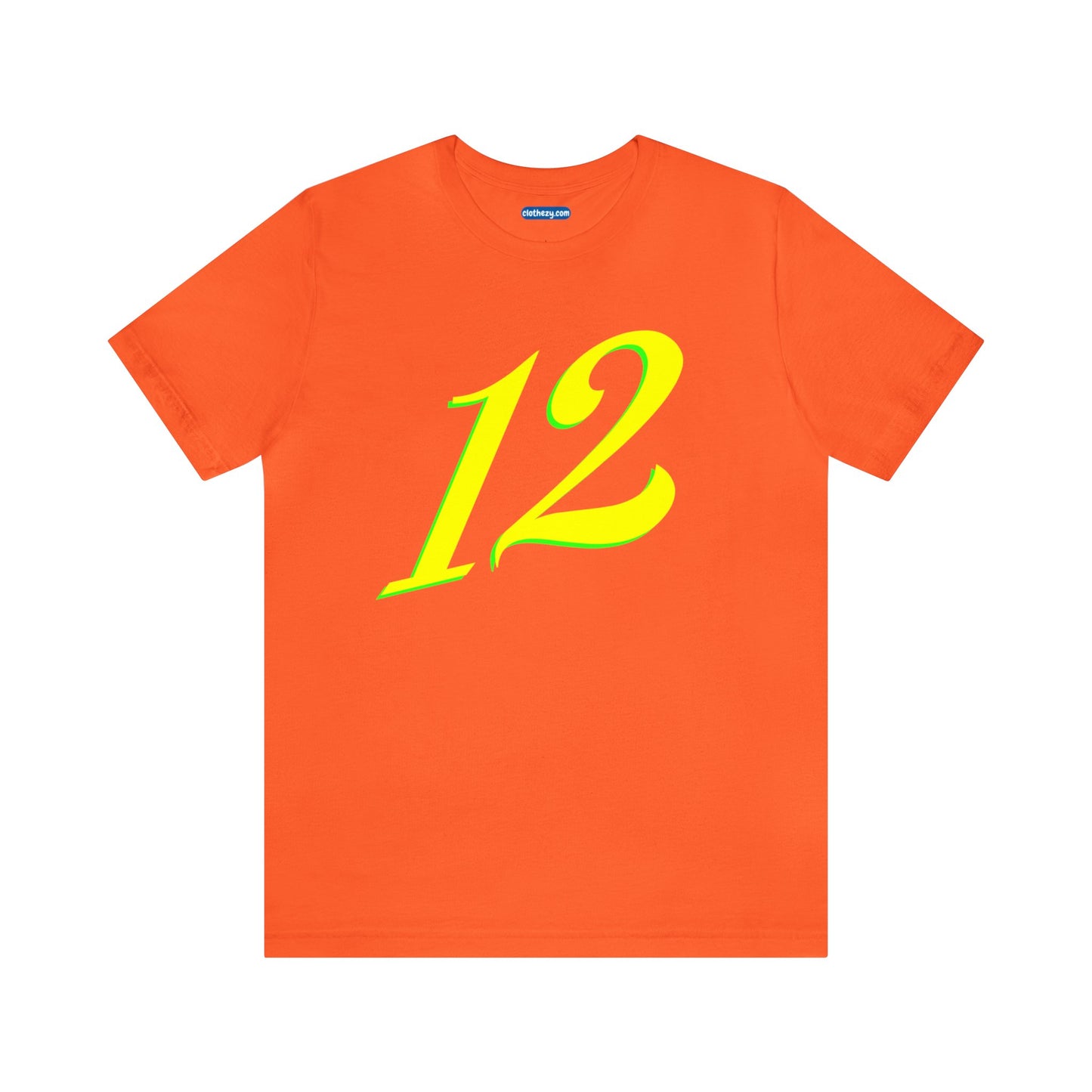 Number 12 Design - Soft Cotton Tee for birthdays and celebrations, Gift for friends and family, Multiple Options by clothezy.com in Pink Size Small - Buy Now