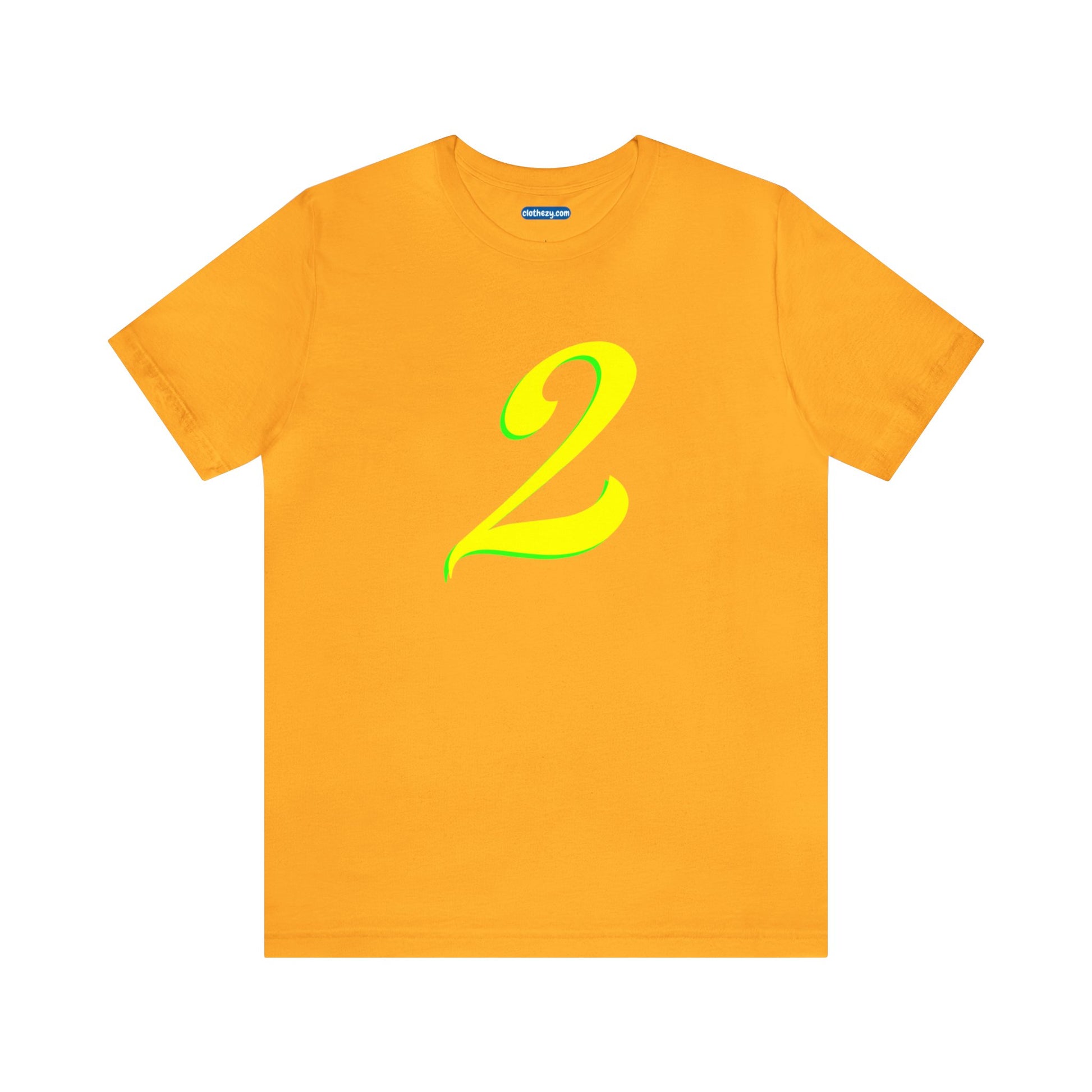 Number 2 Design - Soft Cotton Tee for birthdays and celebrations, Gift for friends and family, Multiple Options by clothezy.com in Green Heather Size Small - Buy Now
