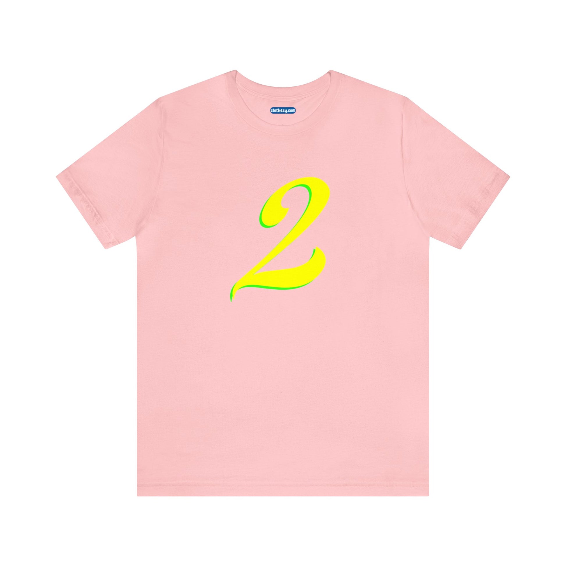 Number 2 Design - Soft Cotton Tee for birthdays and celebrations, Gift for friends and family, Multiple Options by clothezy.com in Red Size Small - Buy Now