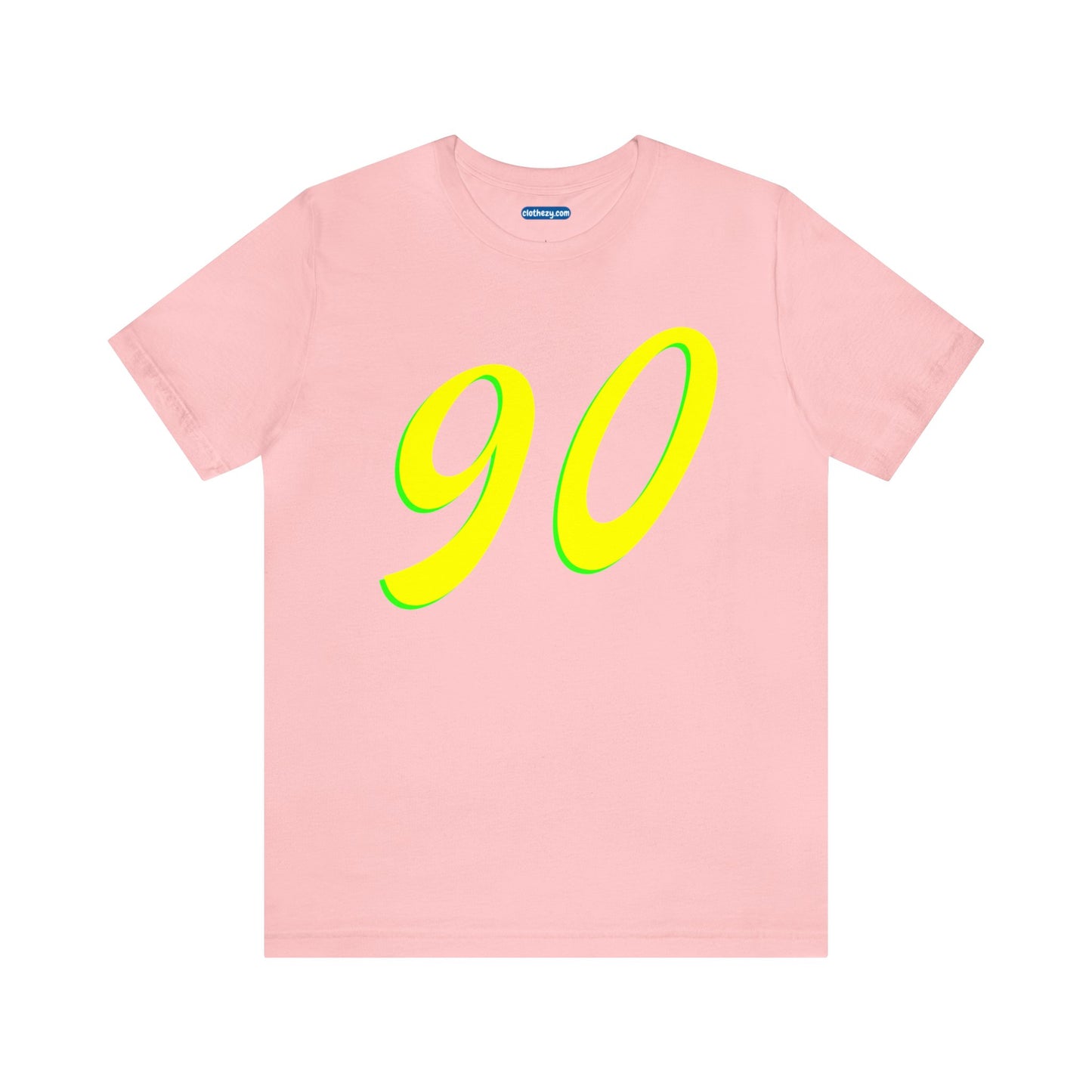 Number 90 Design - Soft Cotton Tee for birthdays and celebrations, Gift for friends and family, Multiple Options by clothezy.com in Red Size Small - Buy Now