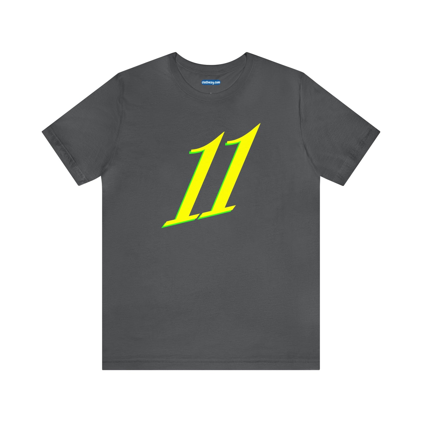 Number 11 Design - Soft Cotton Tee for birthdays and celebrations, Gift for friends and family, Multiple Options by clothezy.com in Black Size Small - Buy Now