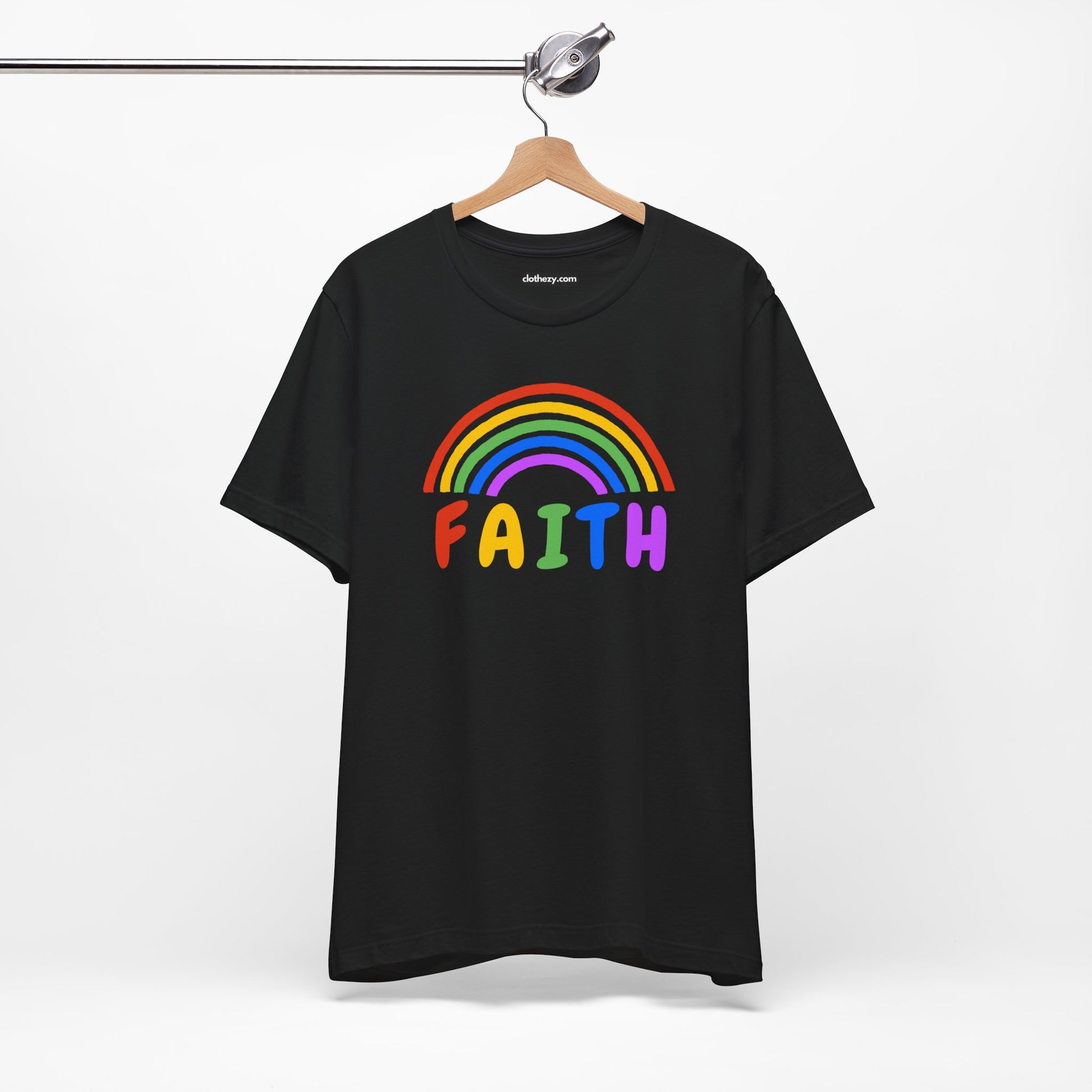 Rainbow Faith - Soft Cotton Adult Unisex T-Shirt, Gift for friends and family, Gift for friends and family by clothezy.com - Buy Now