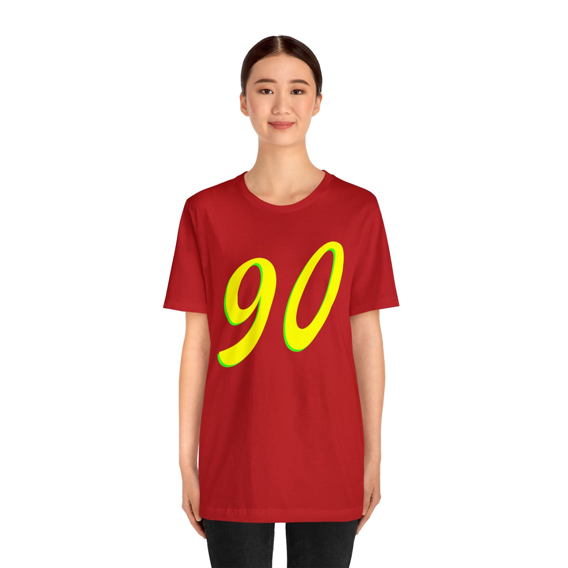 Number 90 Design - Soft Cotton Tee for birthdays and celebrations, Gift for friends and family, Multiple Options by clothezy.com in Asphalt Size Medium - Buy Now