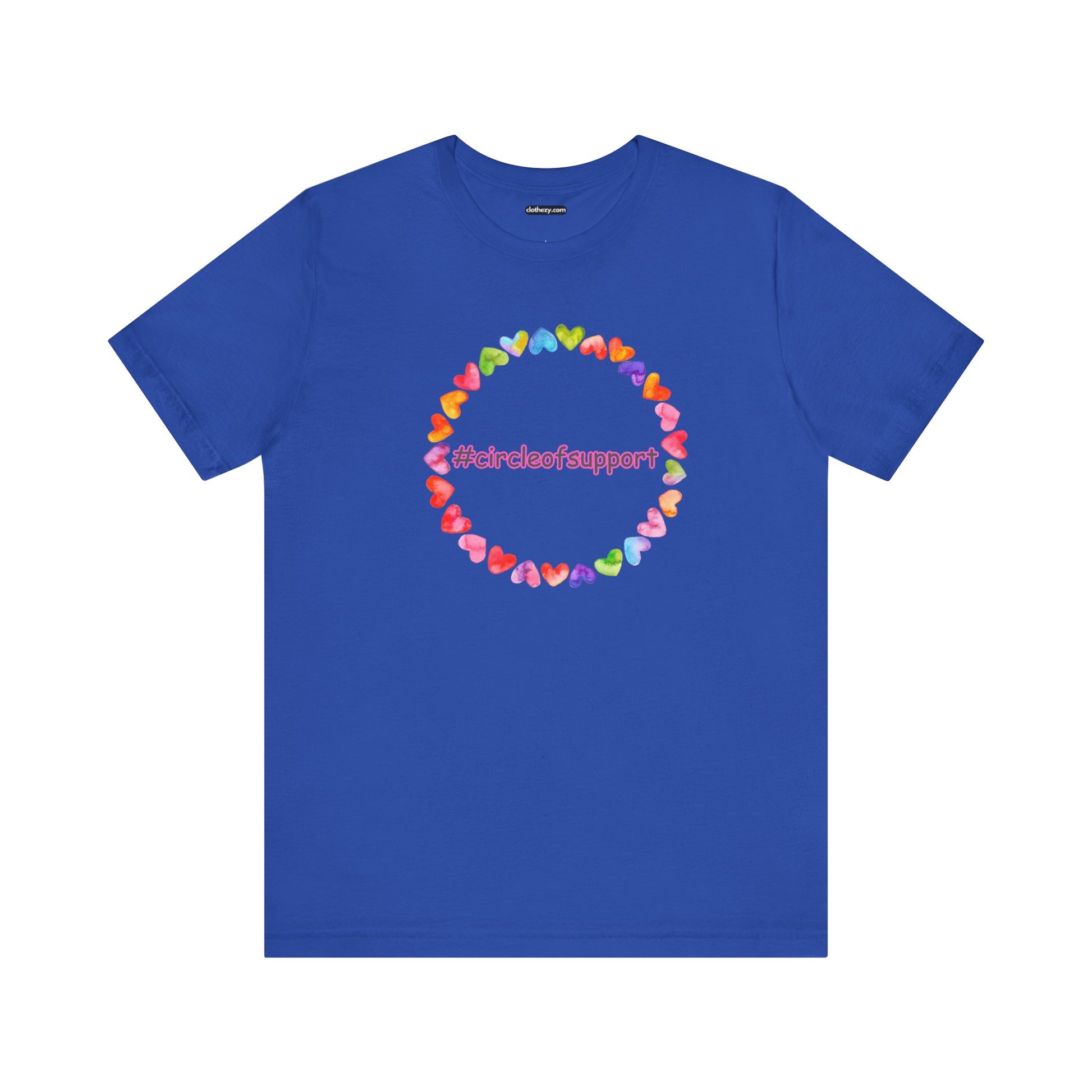 Circle of Hearts - Soft Cotton Adult Unisex T-Shirt, Gift for friends and family, Gift for friends and family by clothezy.com - Buy Now
