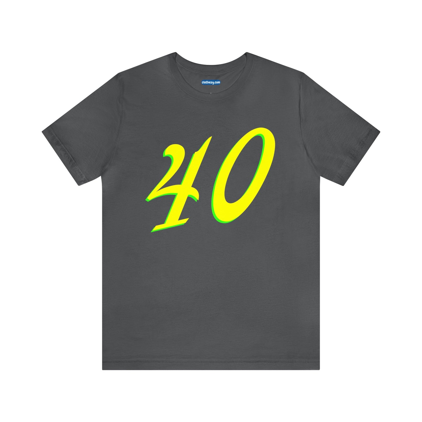 Number 40 Design - Soft Cotton Tee for birthdays and celebrations, Gift for friends and family, Multiple Options by clothezy.com in Black Size Small - Buy Now