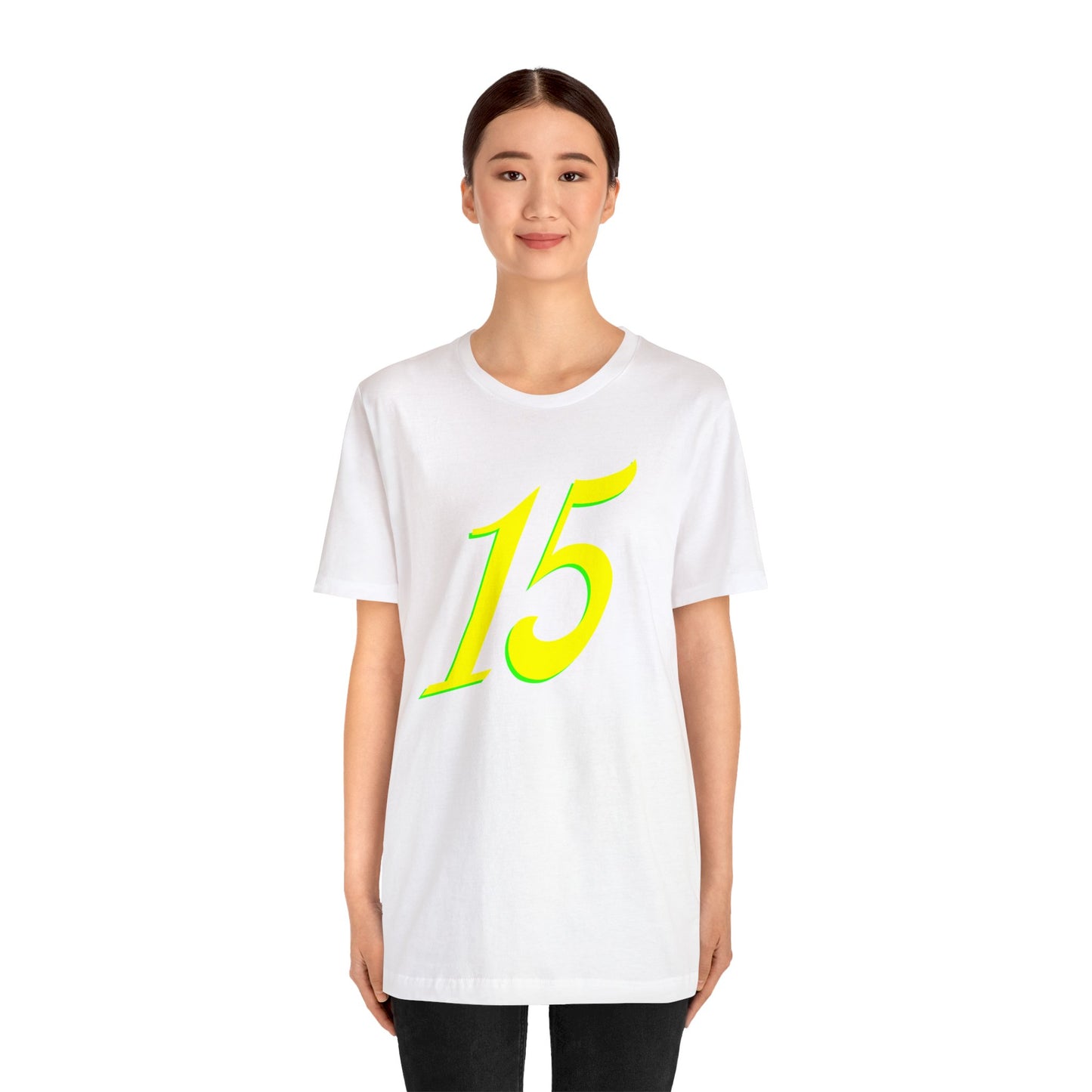 Number 15 Design - Soft Cotton Tee for birthdays and celebrations, Gift for friends and family, Multiple Options by clothezy.com in Asphalt Size Medium - Buy Now