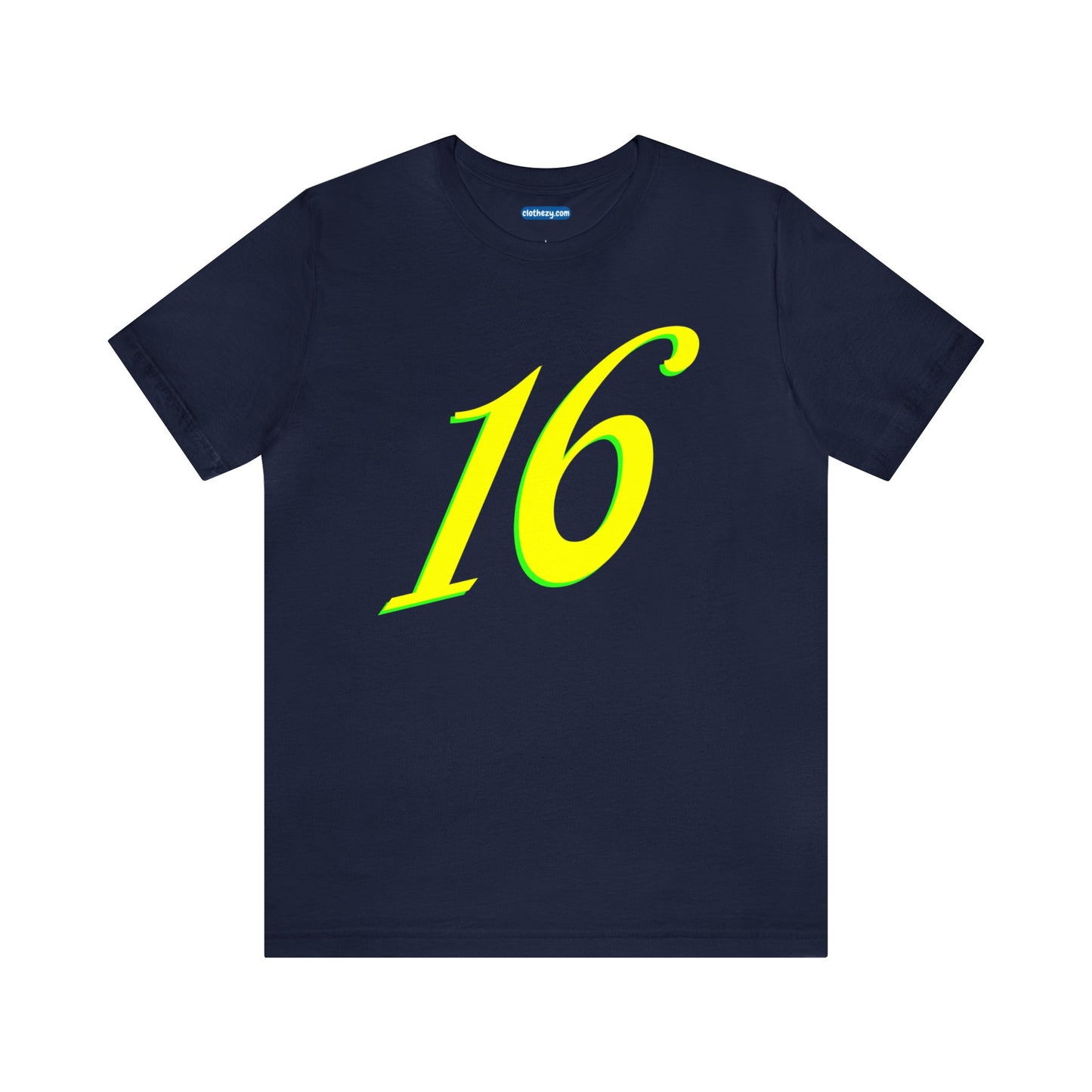 Number 16 Design - Soft Cotton Tee for birthdays and celebrations, Gift for friends and family, Multiple Options by clothezy.com in Orange Size Small - Buy Now