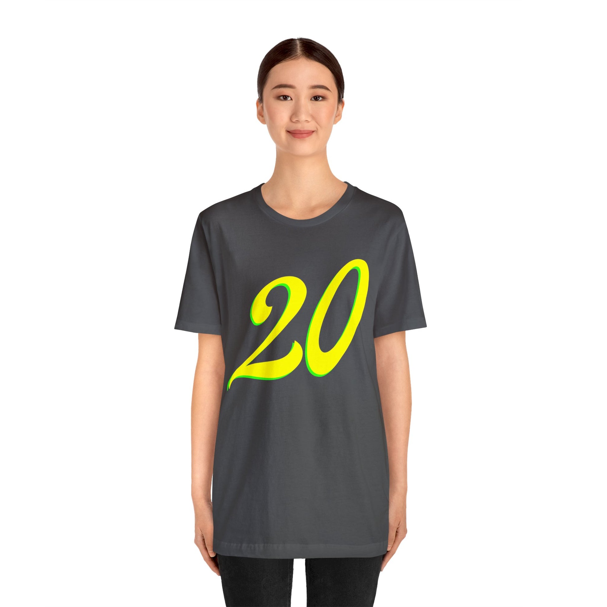 Number 20 Design - Soft Cotton Tee for birthdays and celebrations, Gift for friends and family, Multiple Options by clothezy.com in Black Size Medium - Buy Now