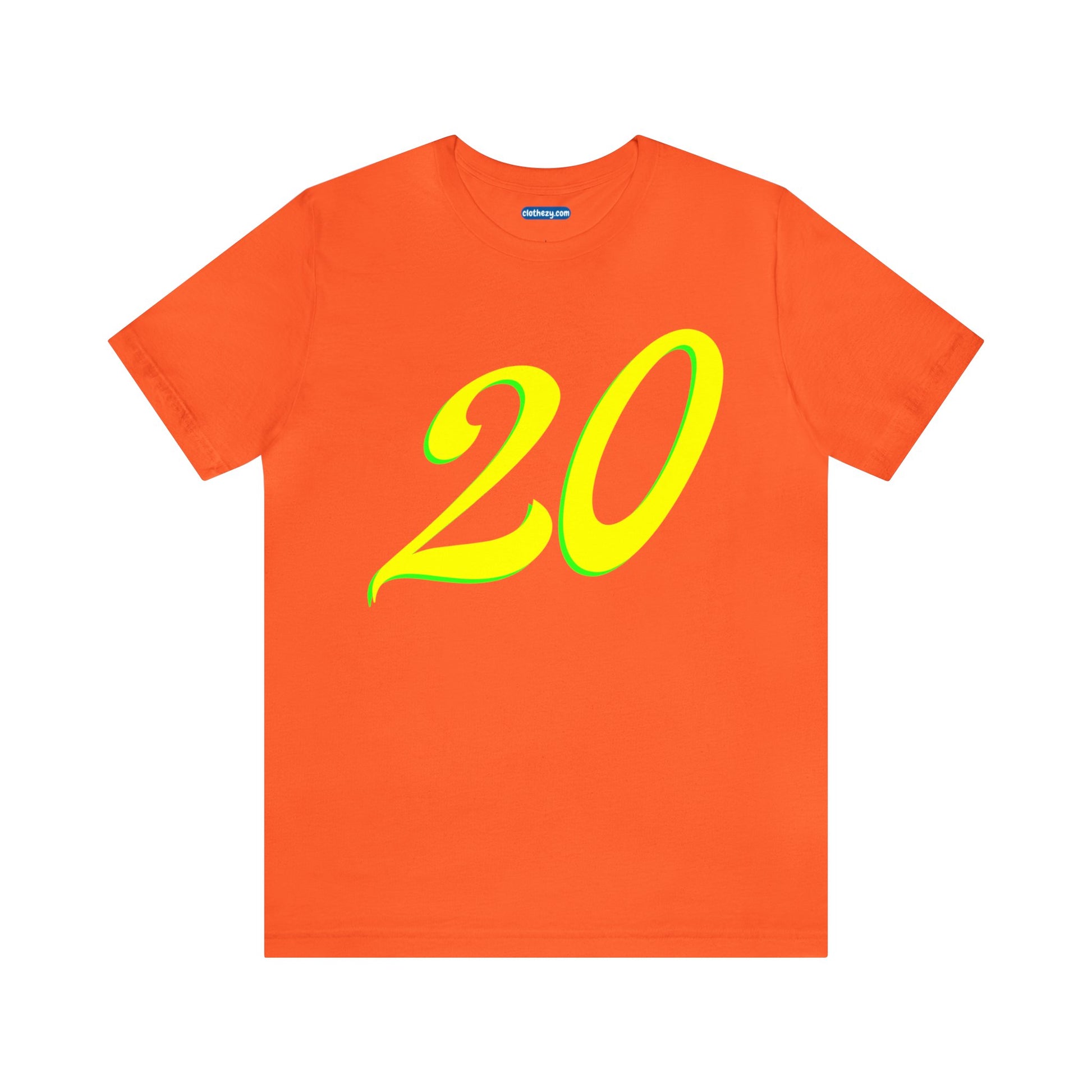 Number 20 Design - Soft Cotton Tee for birthdays and celebrations, Gift for friends and family, Multiple Options by clothezy.com in Pink Size Small - Buy Now