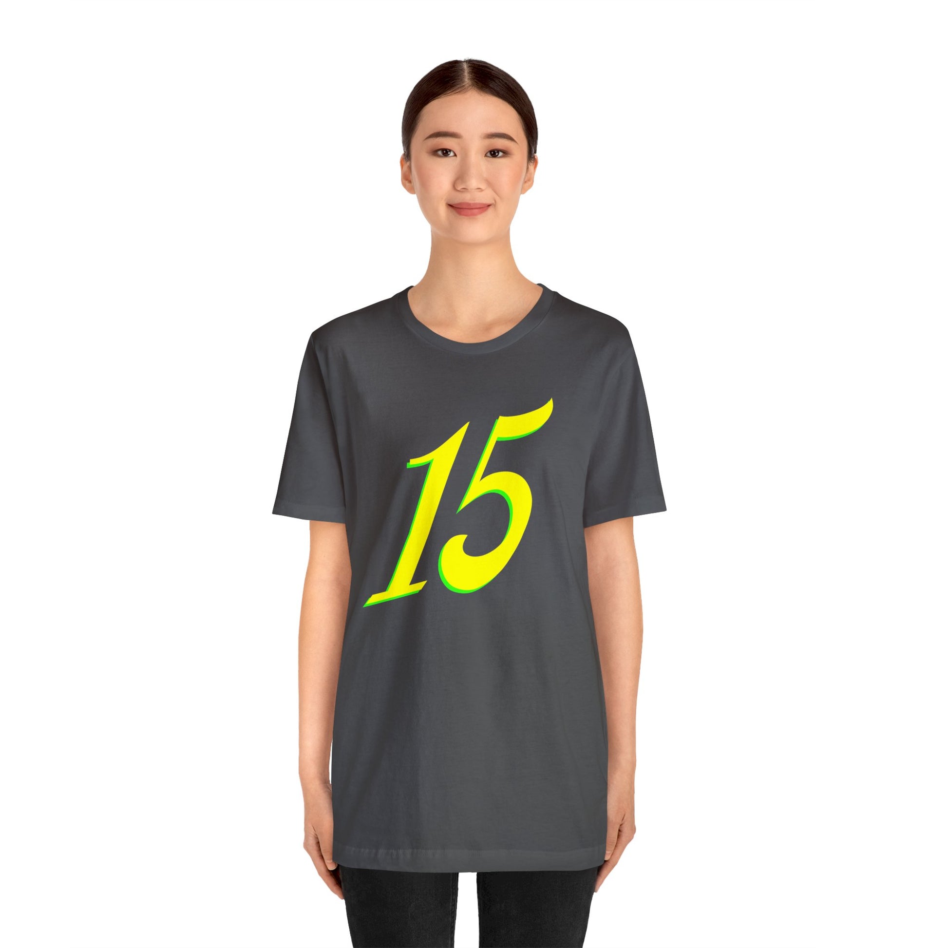 Number 15 Design - Soft Cotton Tee for birthdays and celebrations, Gift for friends and family, Multiple Options by clothezy.com in Black Size Medium - Buy Now