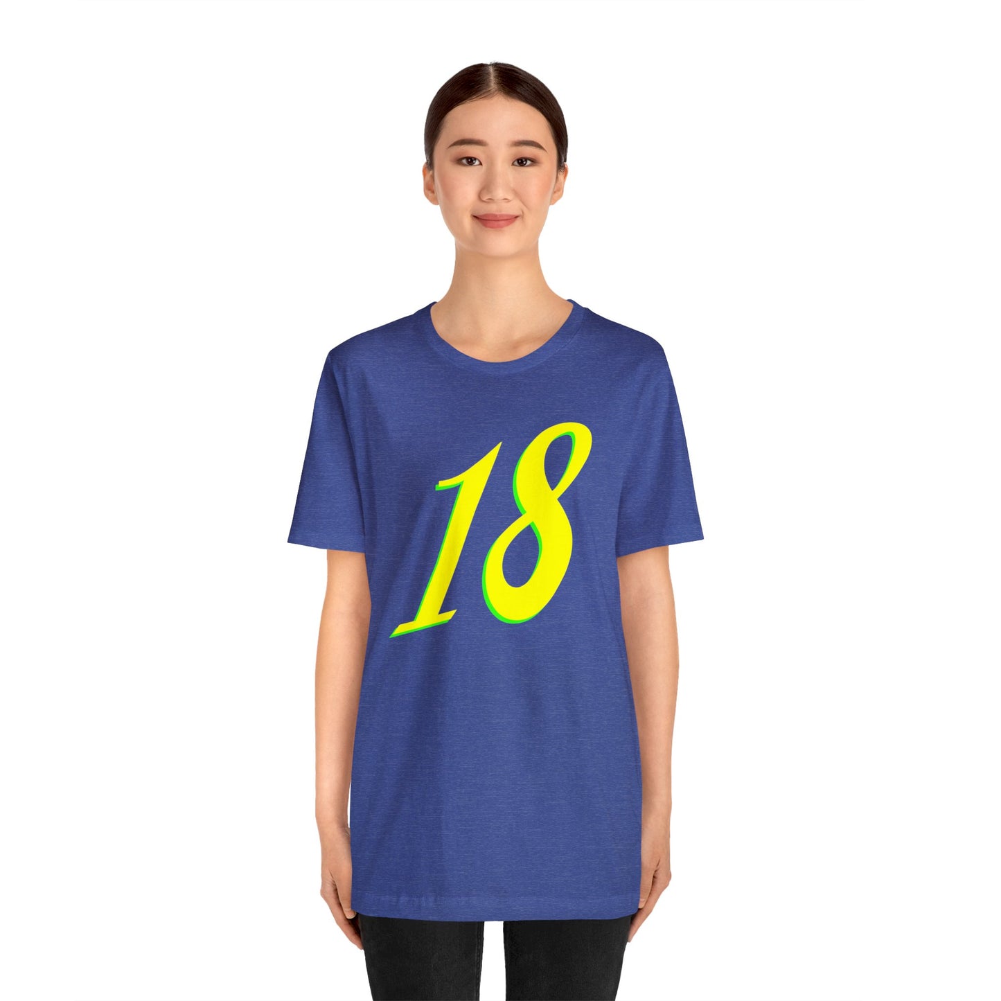 Number 18 Design - Soft Cotton Tee for birthdays and celebrations, Gift for friends and family, Multiple Options by clothezy.com in Black Size Medium - Buy Now