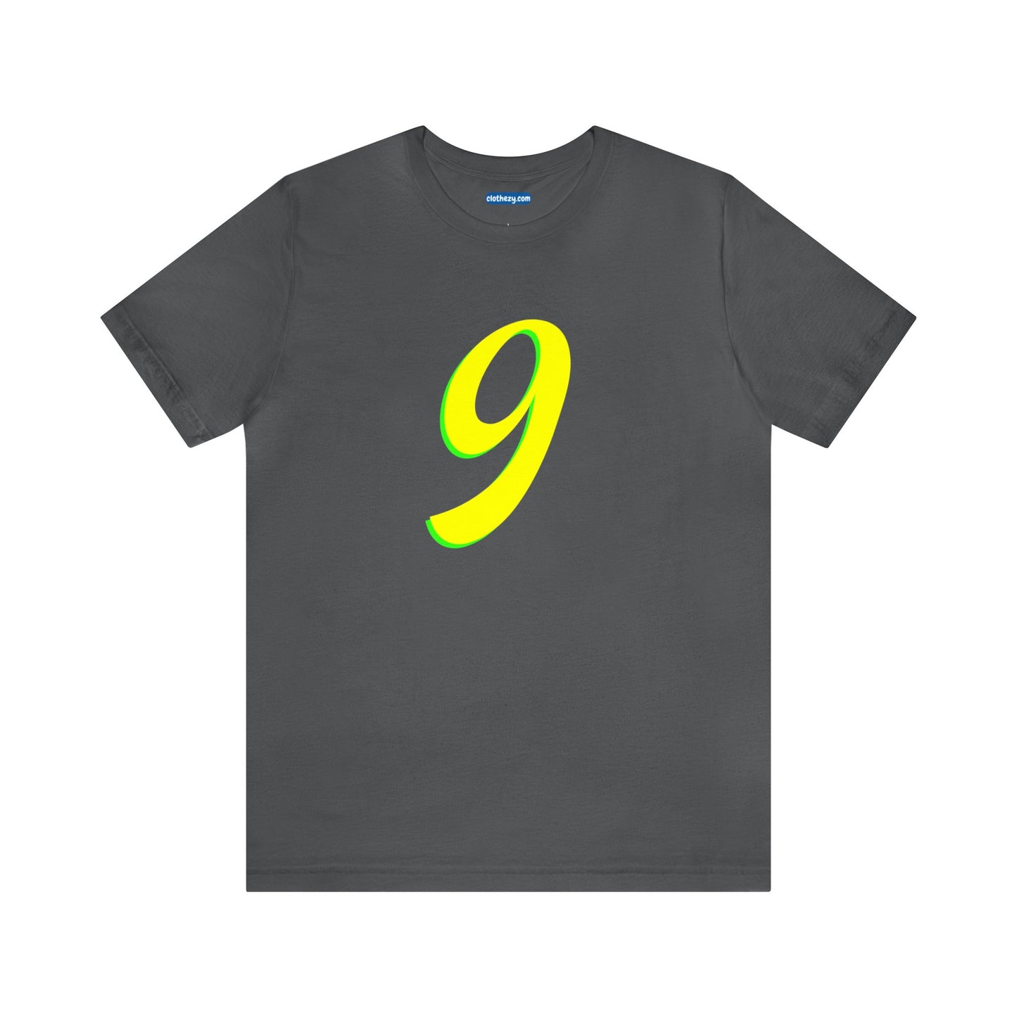 Number 9 Design - Soft Cotton Tee for birthdays and celebrations, Gift for friends and family, Multiple Options by clothezy.com in Black Size Small - Buy Now