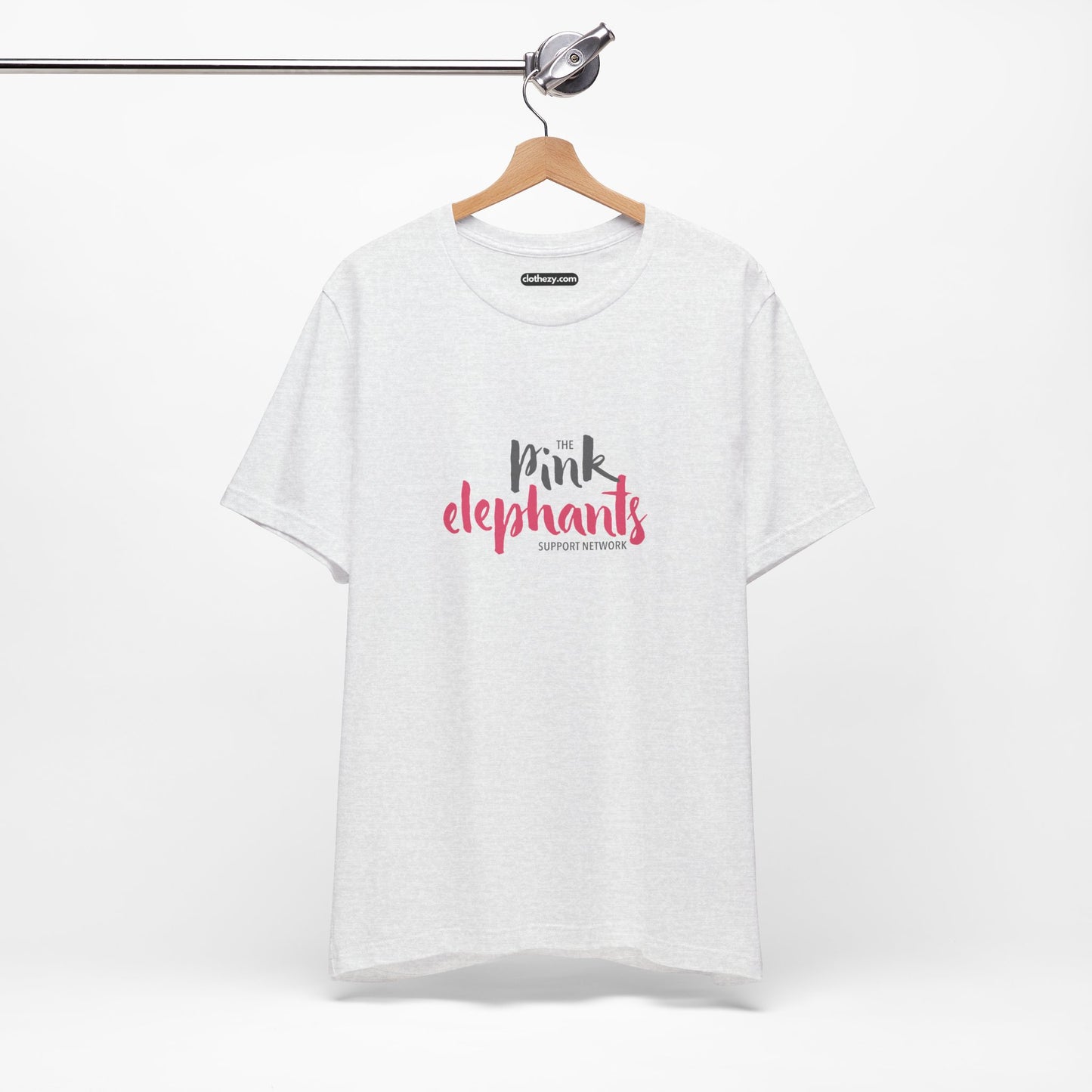The Pink Elephants Support Network - Soft Cotton Adult Unisex T-Shirt, Gift for friends and family by clothezy.com - Buy Now