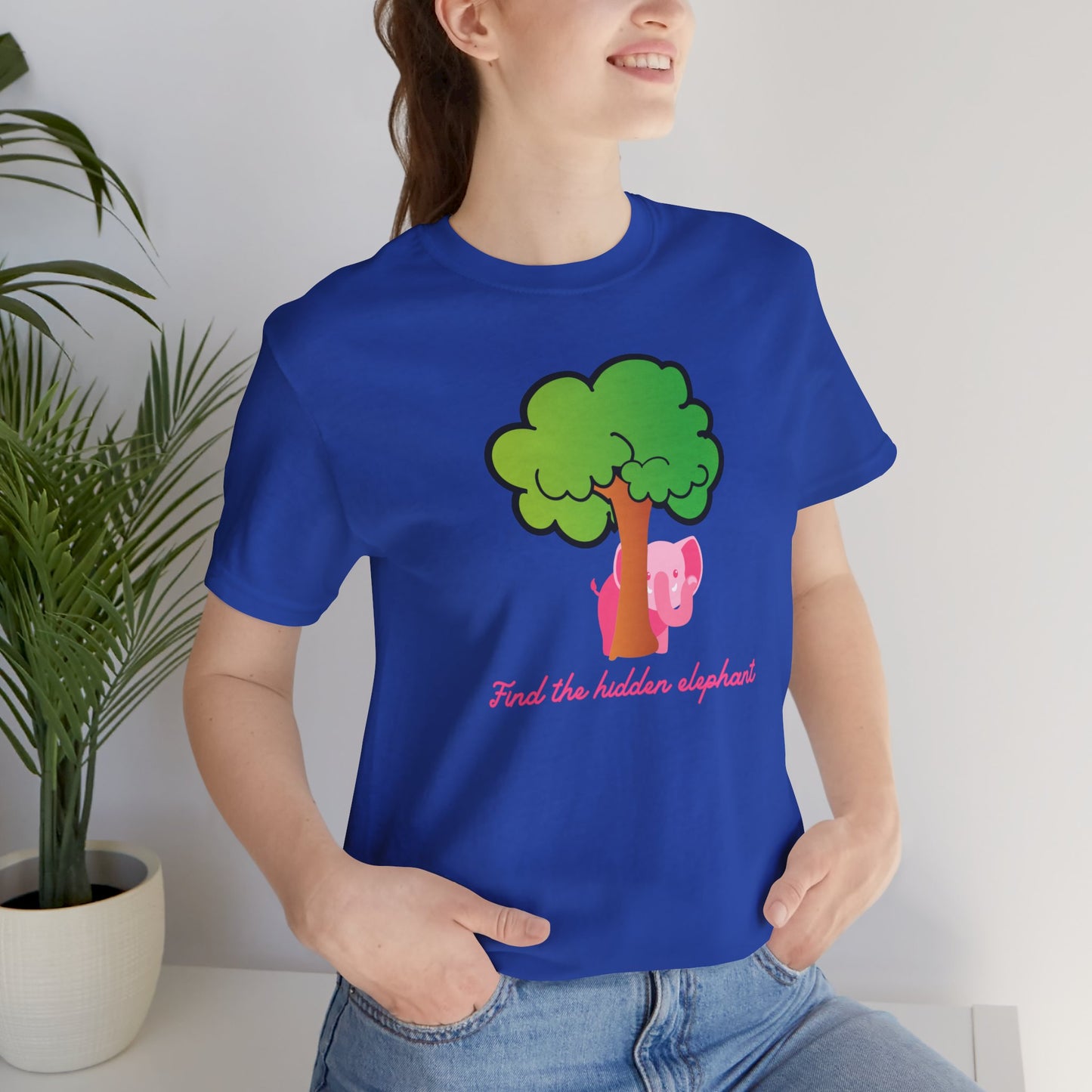 Find The Hidden Elephant - Soft Cotton Adult Unisex T-Shirt, Gift for friends and family, Gift for friends and family by clothezy.com - Buy Now