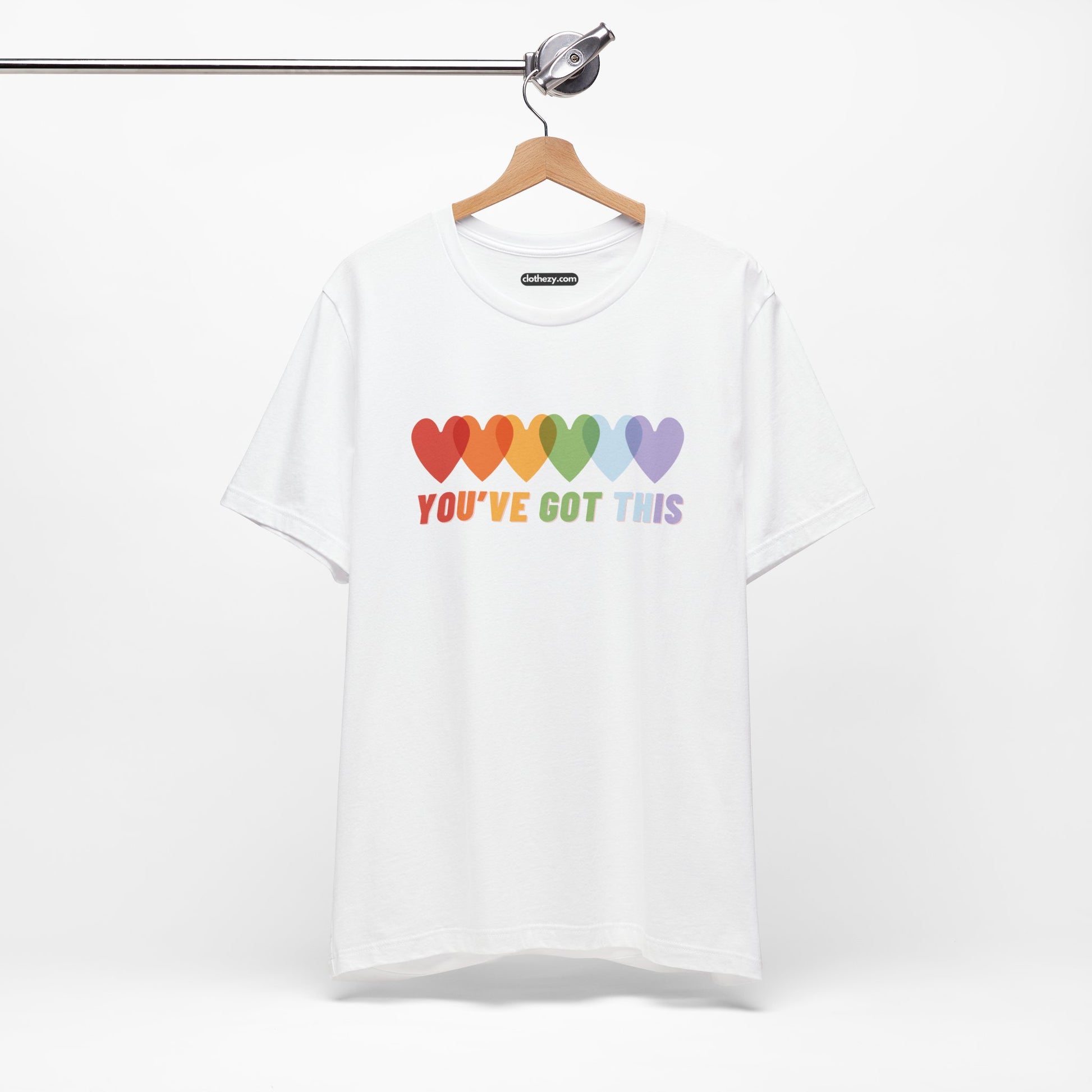 You've Got This with Hearts - Soft Cotton Adult Unisex T-Shirt, Gift for friends and family, Gift for friends and family by clothezy.com - Buy Now
