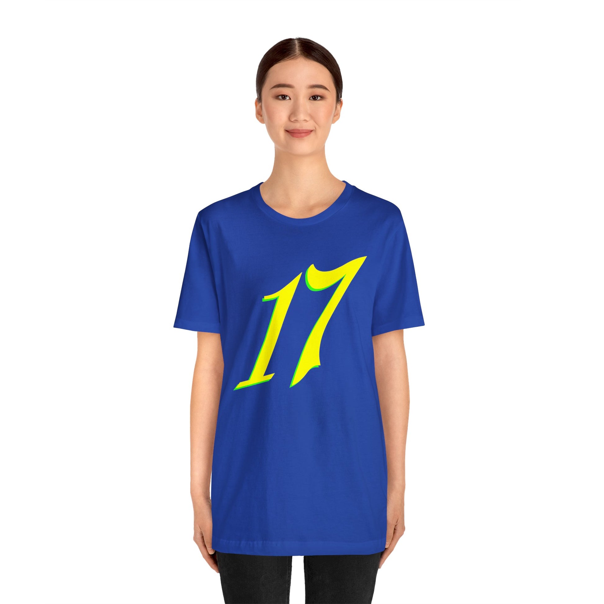 Number 17 Design - Soft Cotton Tee for birthdays and celebrations, Gift for friends and family, Multiple Options by clothezy.com in Asphalt Size Medium - Buy Now