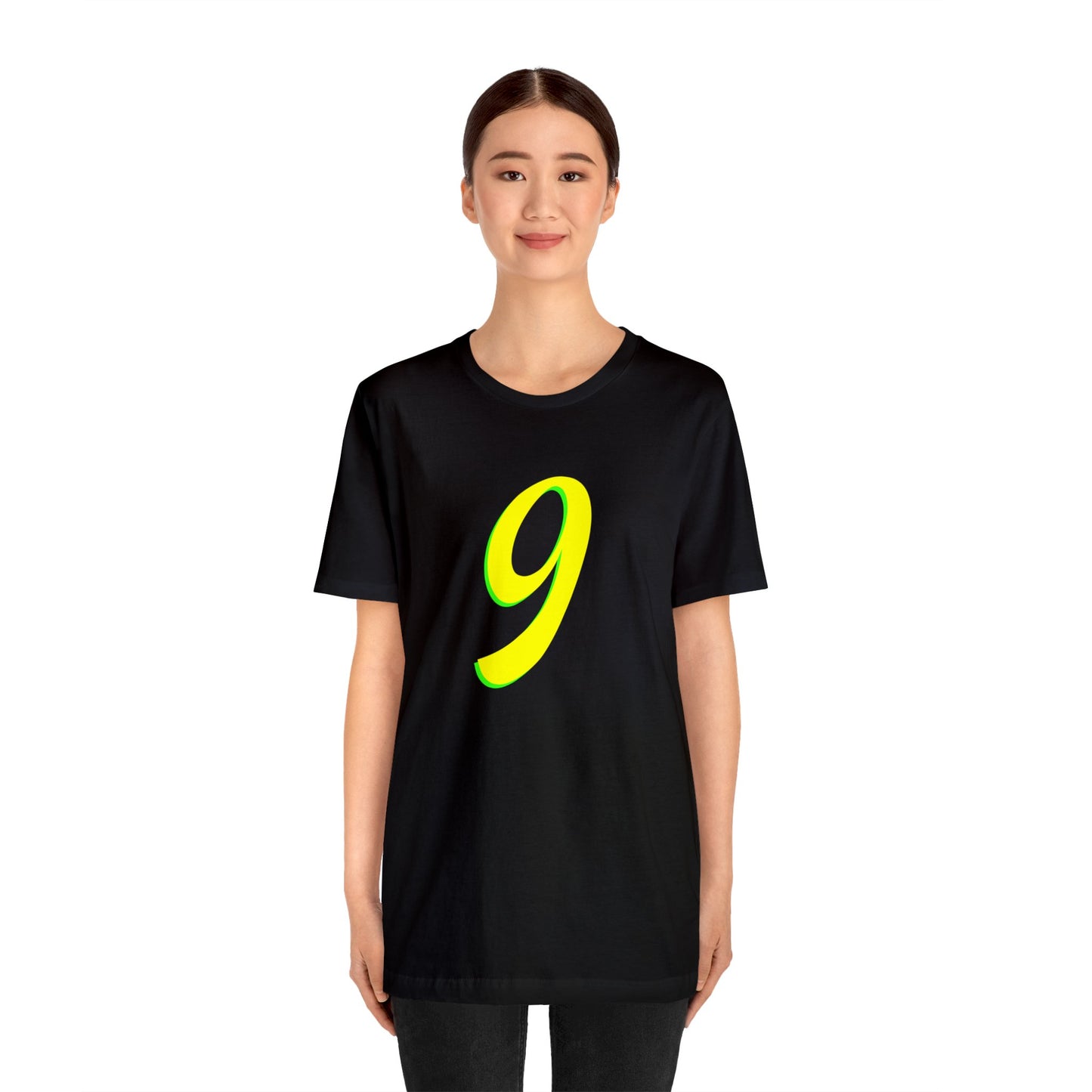 Number 9 Design - Soft Cotton Tee for birthdays and celebrations, Gift for friends and family, Multiple Options by clothezy.com in Black Size Medium - Buy Now