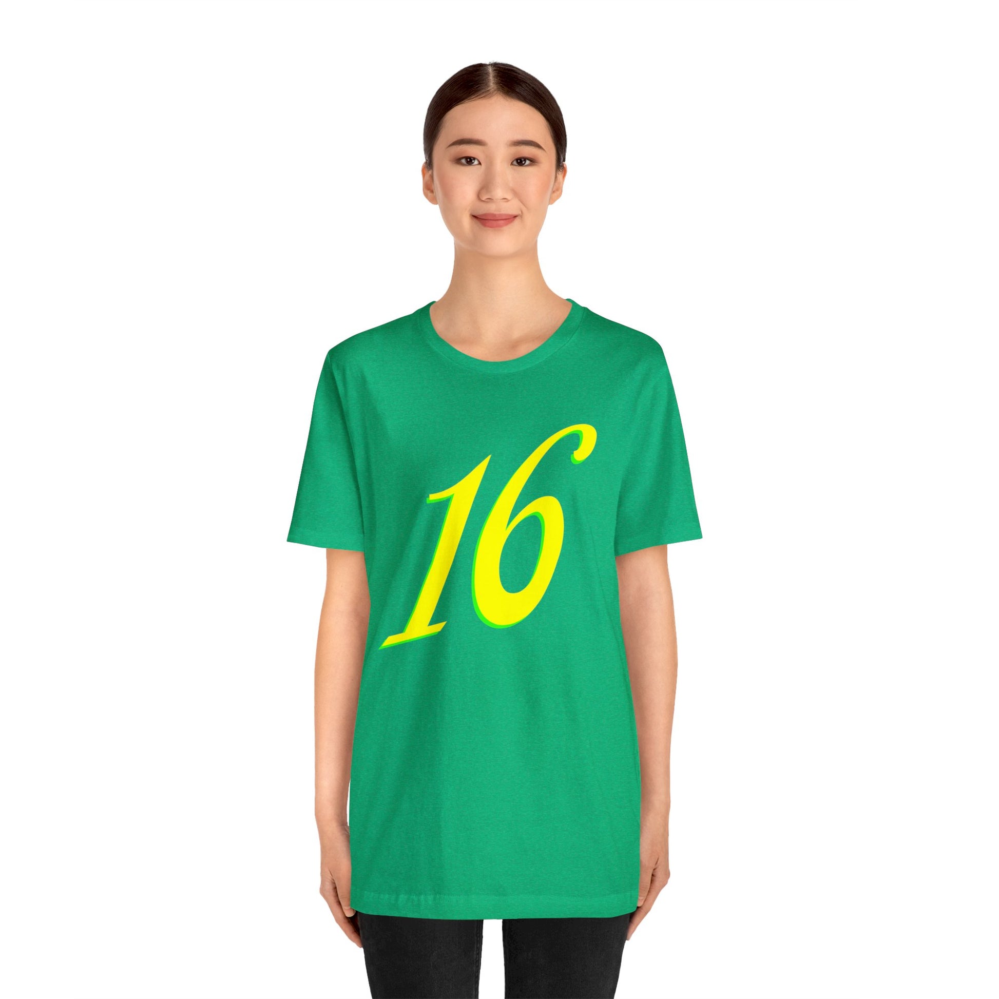 Number 16 Design - Soft Cotton Tee for birthdays and celebrations, Gift for friends and family, Multiple Options by clothezy.com in Black Size Medium - Buy Now