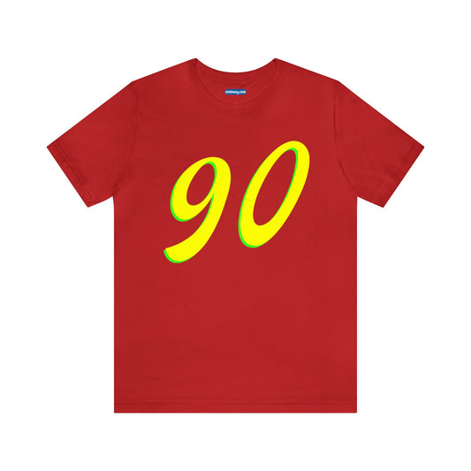 Number 90 Design - Soft Cotton Tee for birthdays and celebrations, Gift for friends and family, Multiple Options by clothezy.com in Asphalt Size Small - Buy Now
