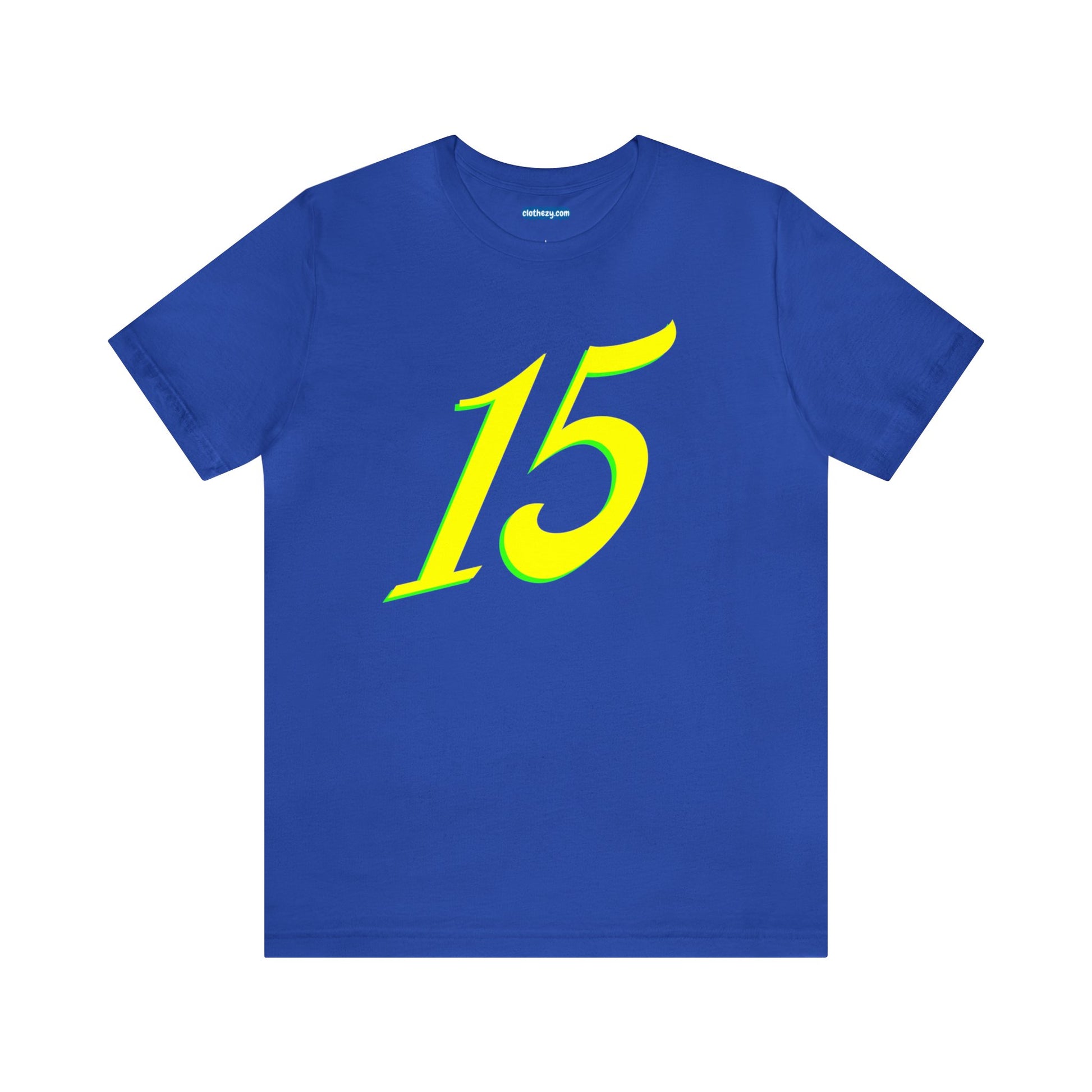 Number 15 Design - Soft Cotton Tee for birthdays and celebrations, Gift for friends and family, Multiple Options by clothezy.com in White Size Small - Buy Now