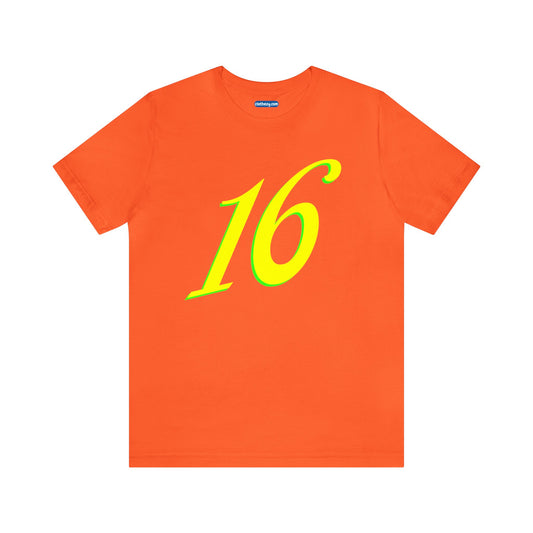 Number 16 Design - Soft Cotton Tee for birthdays and celebrations, Gift for friends and family, Multiple Options by clothezy.com in Asphalt Size Small - Buy Now