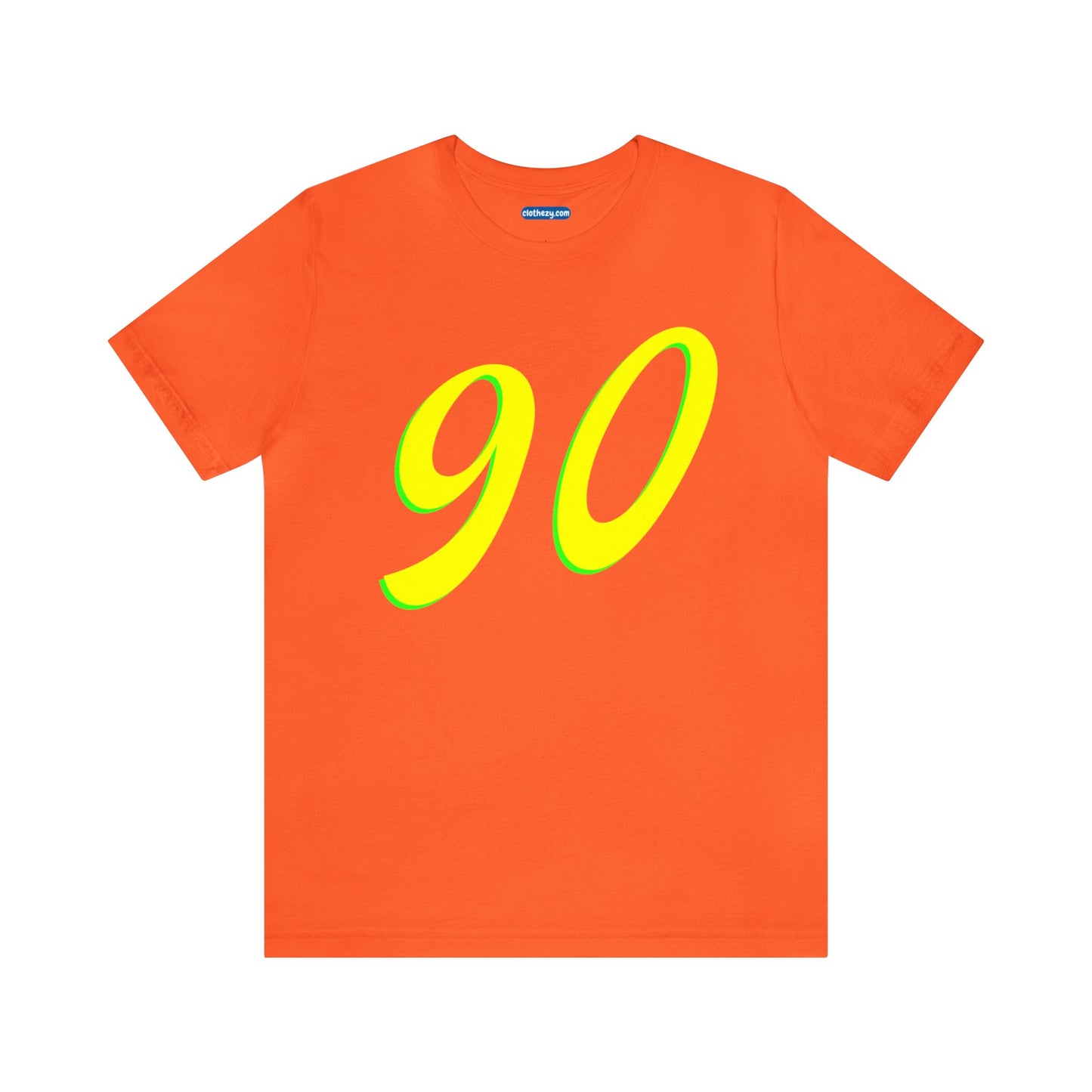 Number 90 Design - Soft Cotton Tee for birthdays and celebrations, Gift for friends and family, Multiple Options by clothezy.com in Pink Size Small - Buy Now