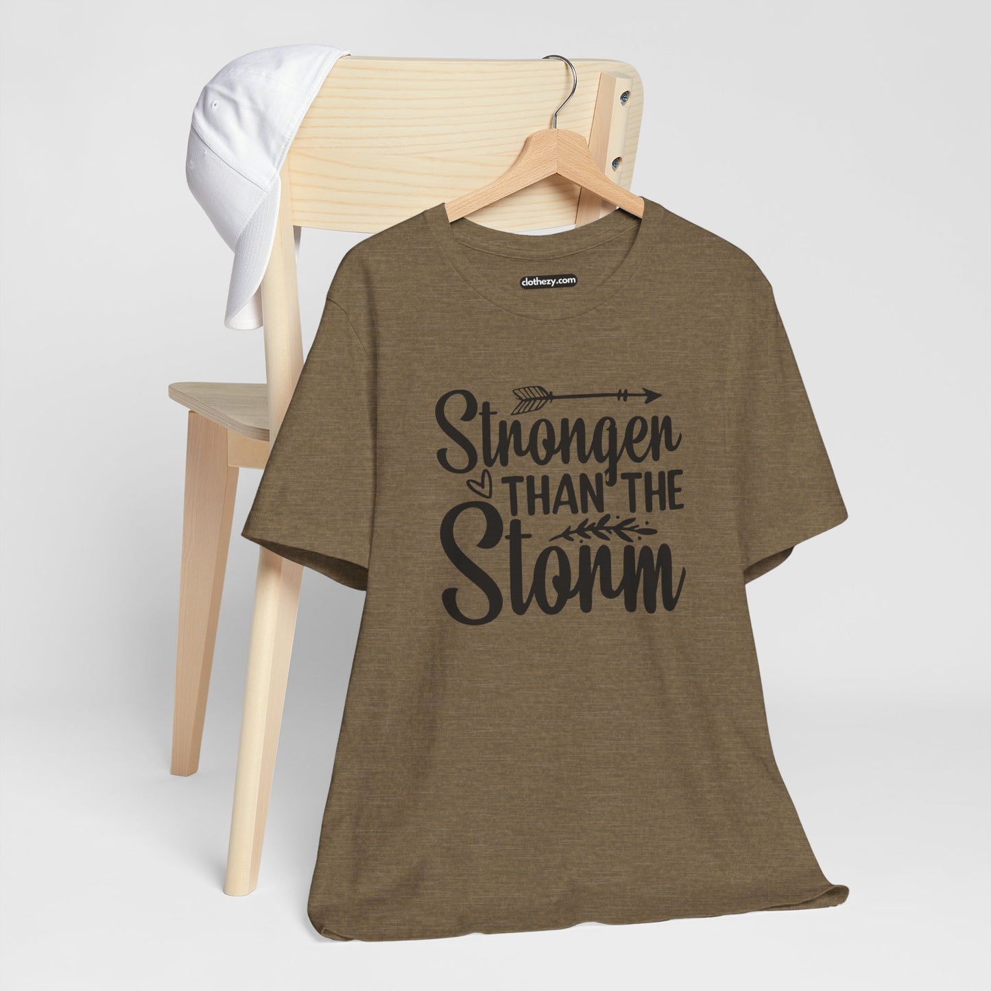 Stronger Than The Storm - Soft Cotton Adult Unisex T-Shirt, Gift for friends and family, Gift for friends and family by clothezy.com - Buy Now