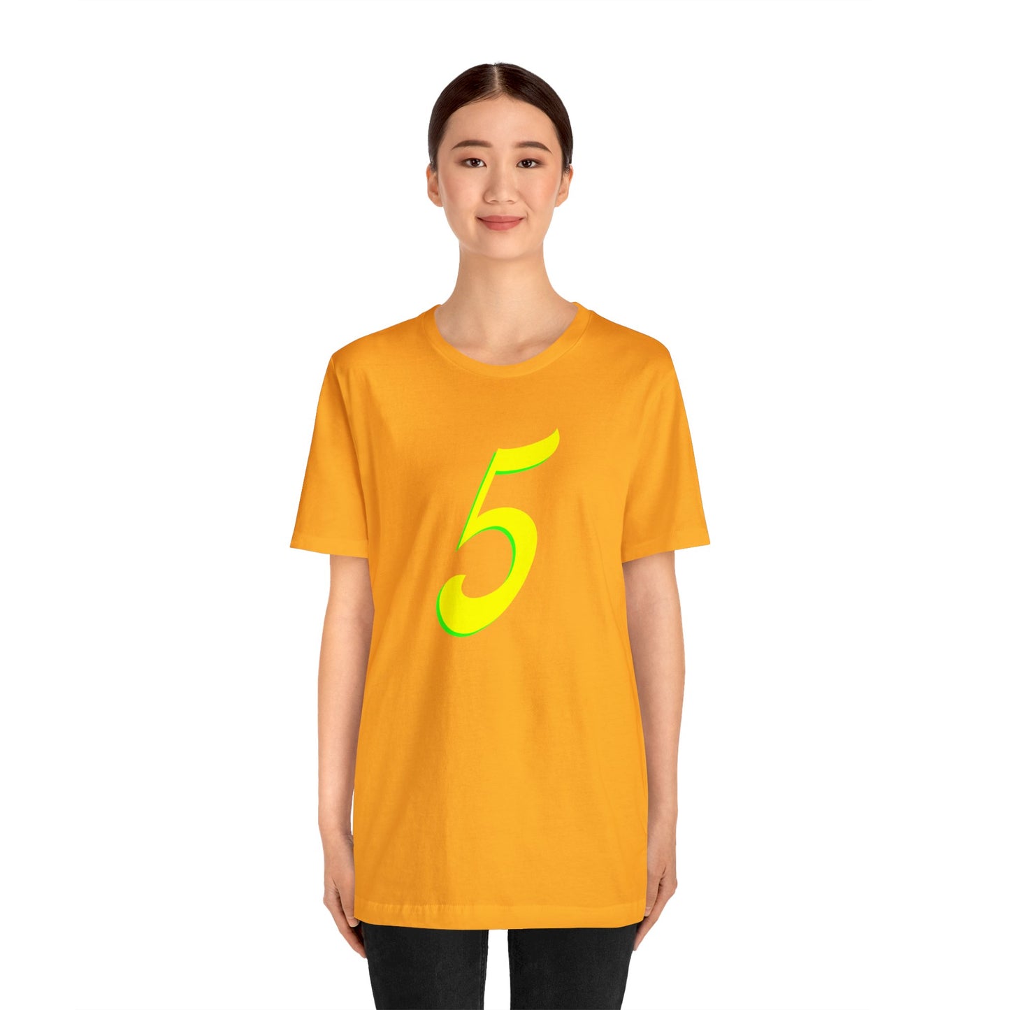 Number 5 Design - Soft Cotton Tee for birthdays and celebrations, Gift for friends and family, Multiple Options by clothezy.com in Asphalt Size Medium - Buy Now
