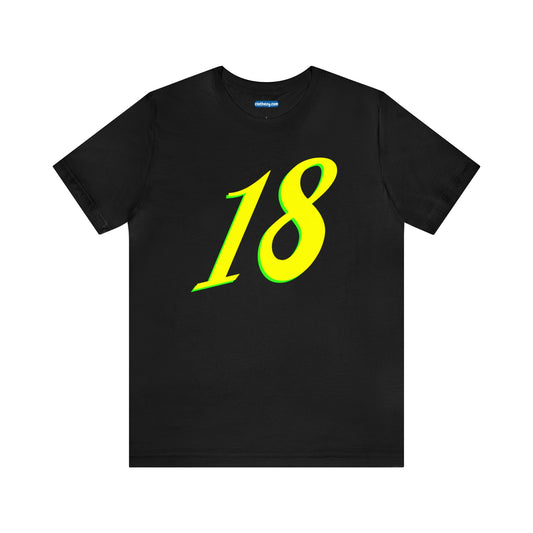 Number 18 Design - Soft Cotton Tee for birthdays and celebrations, Gift for friends and family, Multiple Options by clothezy.com in Asphalt Size Small - Buy Now
