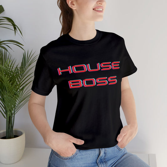 House Boss - Soft Cotton Unisex Adult Tee by clothezy.com in Black - Buy Now